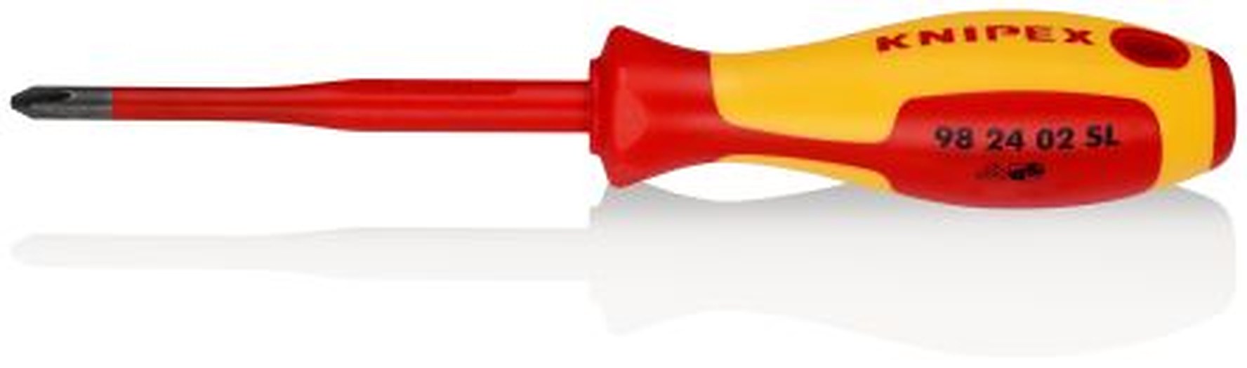 Knipex Insulated, PH2 Tip, 100 mm Blade VDE/1000V Approved, 212 mm Overall