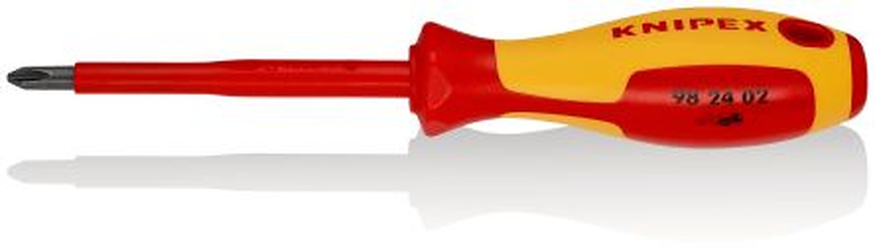 Knipex Insulated, PH2 Tip, 100 mm Blade VDE/1000V Approved, 212 mm Overall
