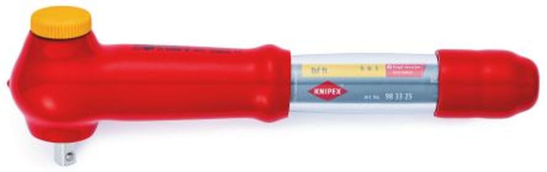 Knipex Torque Wrench, 5 To 25 Nm, 3/8 in Drive, Square Drive, 290mm Overall