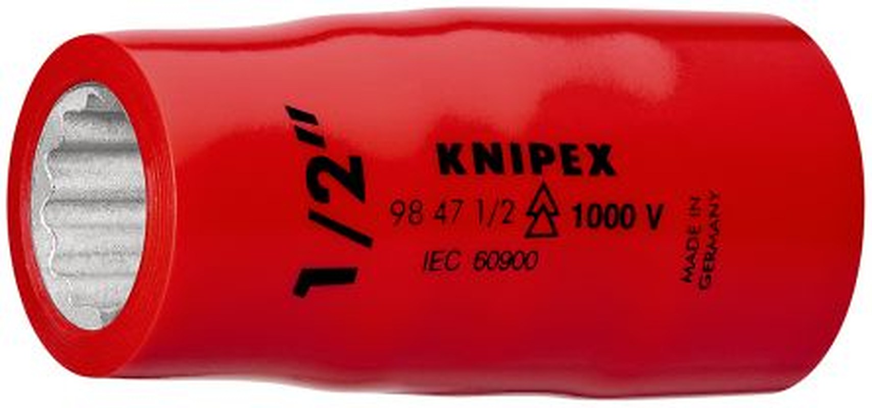 Knipex 1/2 in Drive 45689 in Hexagon Hex VDE/1000V Approved, 55mm Overall Length
