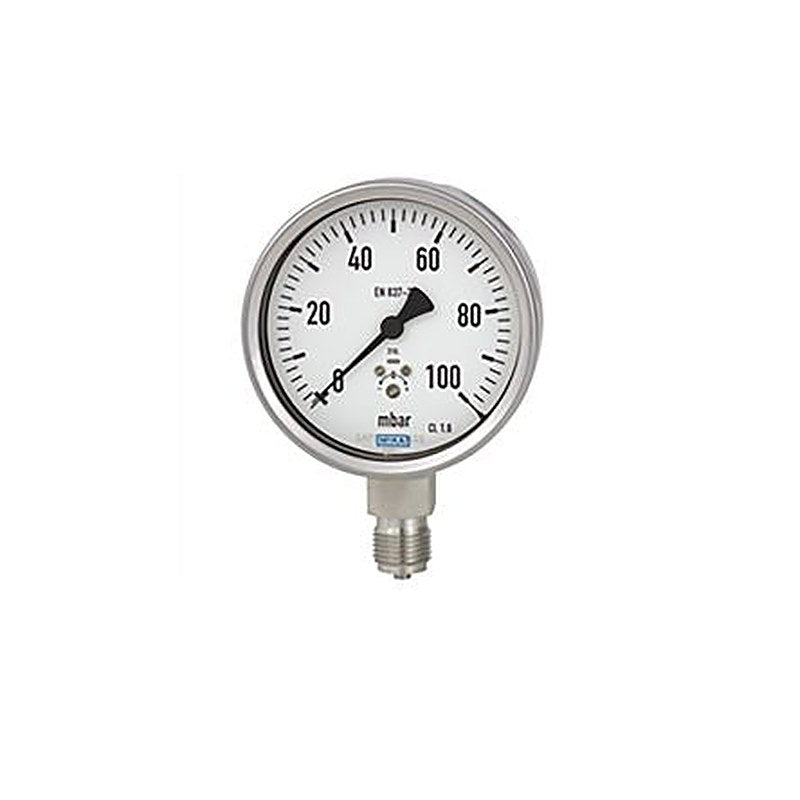 WIKA G 1/2 Threaded Pressure Gauge, 100 mm, 400 mbar