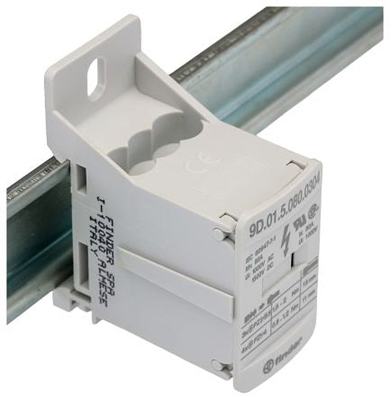 Finder Non-Fused Terminal Block, 7 Way, 1500V ac/dc, 100kA, White