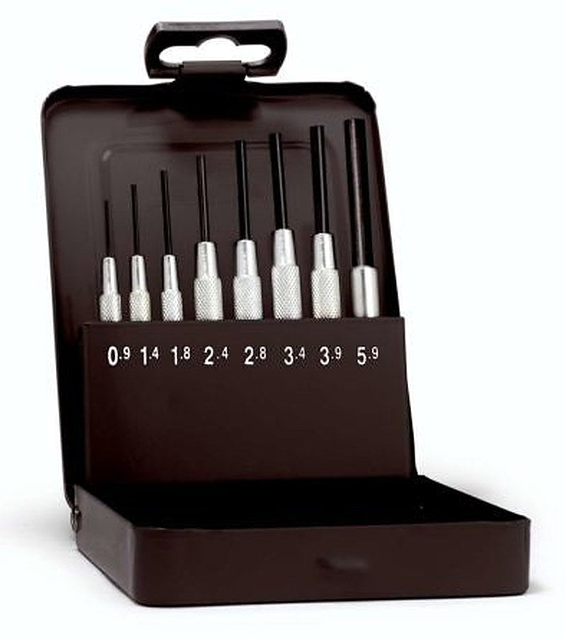 Knipex 8-Piece Punch Set, Parallel Pin Punch, 132mm Overall