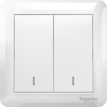 10AX 250V 2 Gang 1 Way Switch, White (10AX 250V 2 Gang 1 Way Switch White) is a Schneider Electric product. Designed for reliable performance and long service life. Available across Iraq — contact us for pricing and delivery options.
