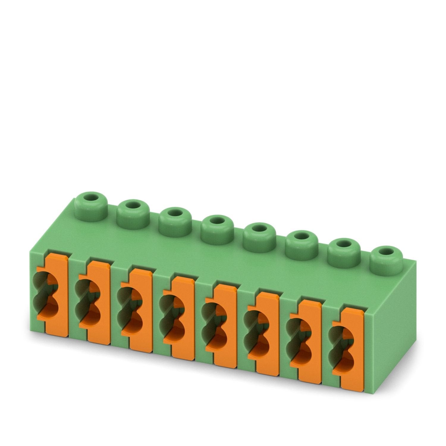 PCB connector, nominal cross section: 0.5 mm 2 , color: green, nominal current: 4 A, rated voltage (III/2): 250 V, contact surface: Sn, contact connection type: Socket, number of potentials: 8, number of rows: 1, number of positions: 8, number of connections: 16, product range: FK-MPT 0,5/..-ST, pitch: 3.5 mm, connection method: Push-in spring connection, conductor/PCB connection direction: 0 °, plug-in system: COMBICON PST 1,0, locking: without, mounting method: without, type of packaging: packed in cardbo