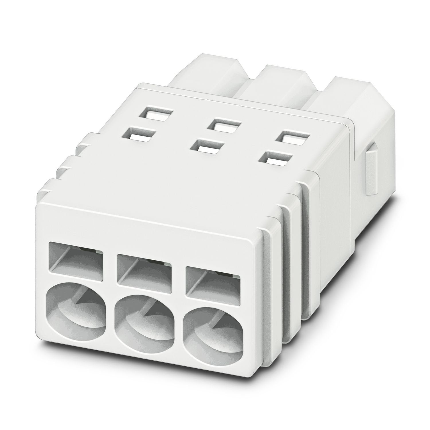 PCB connector, nominal cross section: 0.5 mm 2 , color: white, nominal current: 6 A, rated voltage (III/2): 160 V, contact surface: Sn, contact connection type: Socket, number of potentials: 8, number of rows: 1, number of positions: 8, number of connections: 8, product range: PTSM 0,5/..-P WH, pitch: 2.5 mm, connection method: Push-in spring connection, conductor/PCB connection direction: 0 °, plug-in system: COMBICON PTSM, locking: without, mounting method: without, type of packaging: packed in cardboard