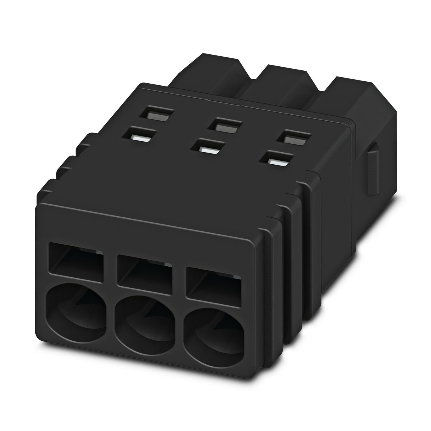 PCB connector, nominal cross section: 0.5 mm 2 , color: black, nominal current: 6 A, rated voltage (III/2): 160 V, contact surface: Sn, contact connection type: Socket, number of potentials: 7, number of rows: 1, number of positions: 7, number of connections: 7, product range: PTSM 0,5/..-P, pitch: 2.5 mm, connection method: Push-in spring connection, conductor/PCB connection direction: 0 °, plug-in system: COMBICON PTSM, locking: without, mounting method: without, type of packaging: packed in cardboard
