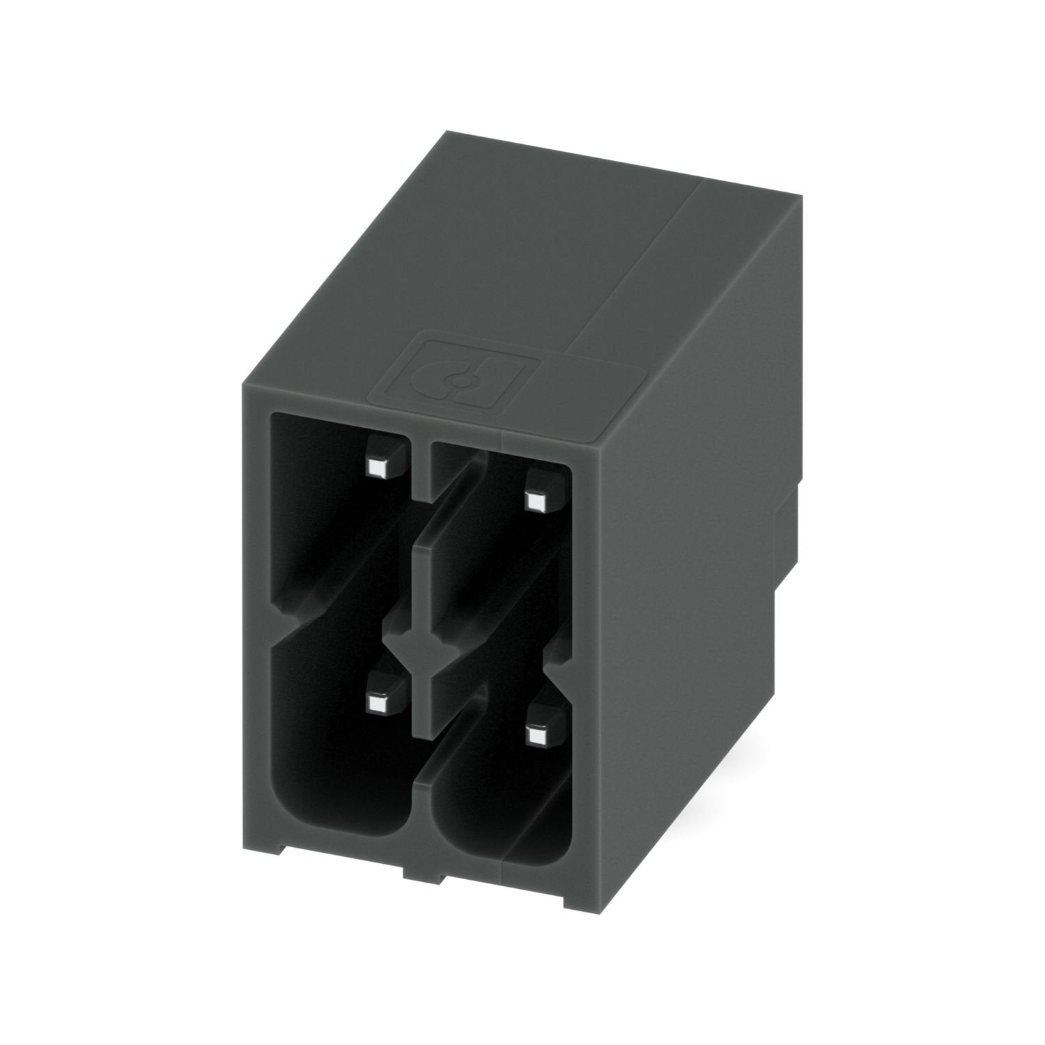 PCB headers, nominal cross section: 1.5 mm 2 , color: black, nominal current: 8 A, rated voltage (III/2): 160 V, contact surface: Sn, contact connection type: Pin, number of potentials: 4, number of rows: 2, number of positions: 2, number of connections: 4, product range: DMC 1,5/..-G1-THR, pitch: 3.5 mm, mounting: THR soldering / wave soldering, pin layout: Linear pinning, solder pin [P]: 2 mm, number of solder pins per potential: 1, plug-in system: COMBICON DFMC 1,5, Pin connector pattern alignment: Stand