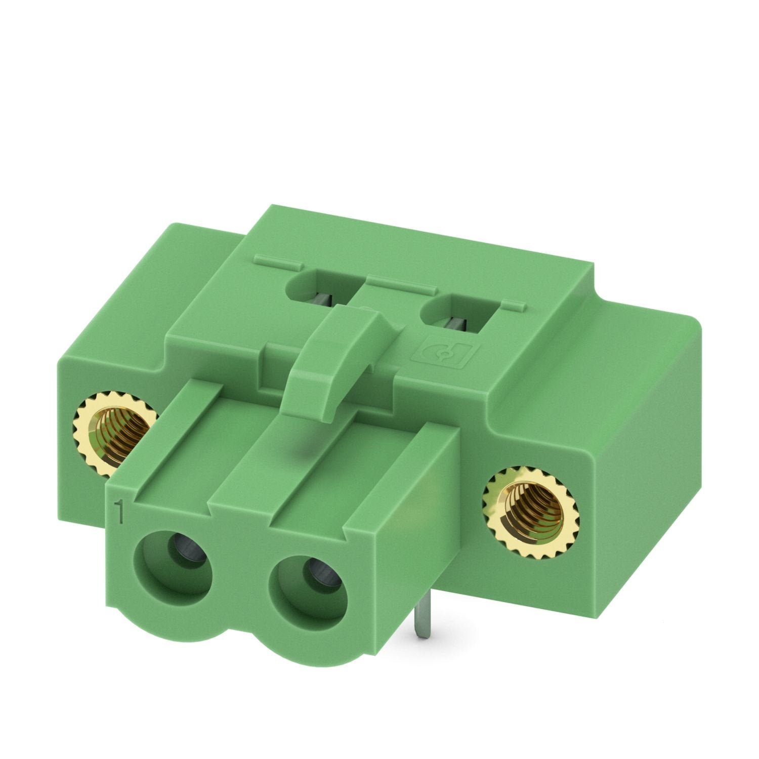 PCB headers, nominal cross section: 2.5 mm 2 , color: green, nominal current: 16 A, rated voltage (III/2): 320 V, contact surface: Sn, contact connection type: Socket, number of potentials: 2, number of rows: 1, number of positions: 2, number of connections: 2, product range: IC 2,5 HC/..-GF, pitch: 5.08 mm, mounting: Wave soldering, pin layout: Linear pinning, solder pin [P]: 3.5 mm, number of solder pins per potential: 2, plug-in system: COMBICON MSTB 2,5 HC, Pin connector pattern alignment: Standard, loc