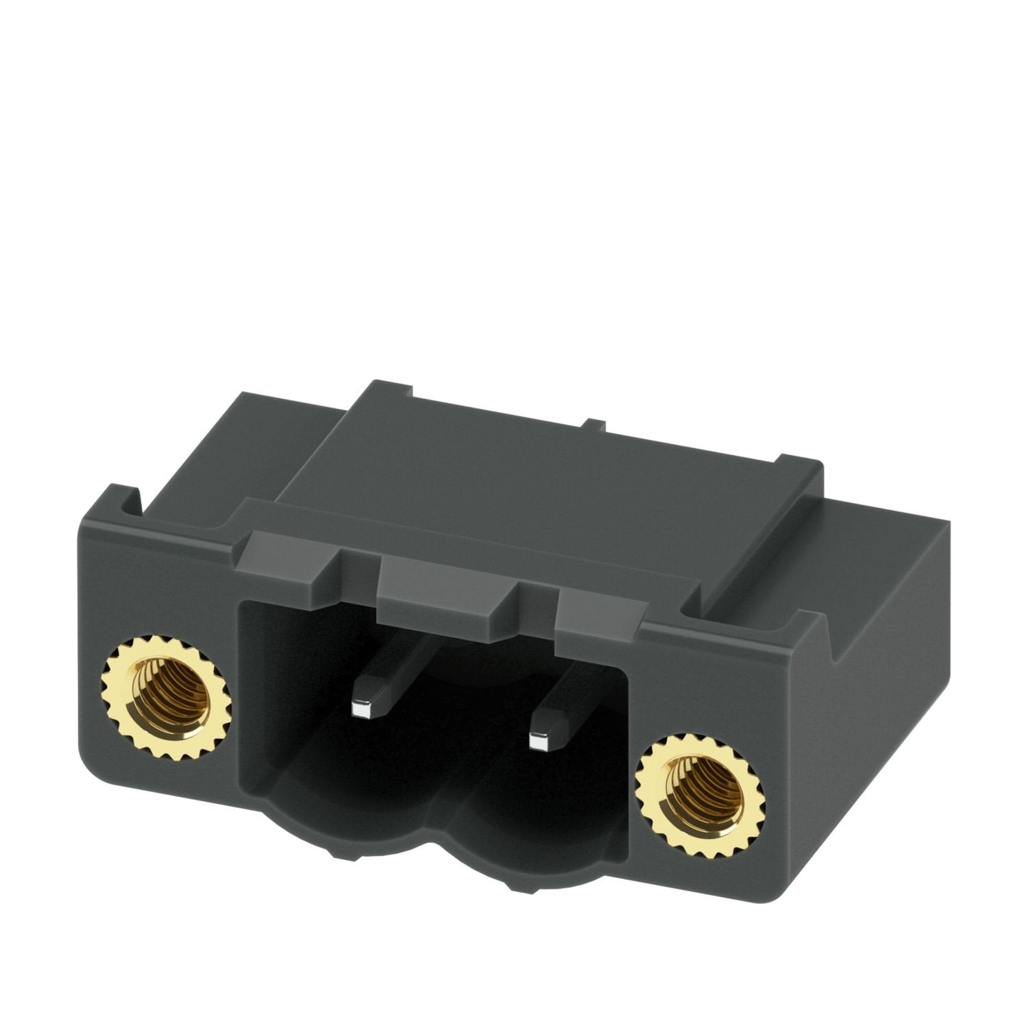 PCB headers, nominal cross section: 2.5 mm 2 , color: black, nominal current: 12 A, rated voltage (III/2): 320 V, contact surface: Sn, contact connection type: Pin, number of potentials: 2, number of rows: 1, number of positions: 2, number of connections: 2, product range: CC 2,5/..-GF-LR, pitch: 5 mm, mounting: THR soldering / wave soldering, pin layout: Linear pinning, solder pin [P]: 2 mm, number of solder pins per potential: 1, plug-in system: COMBICON MSTB 2,5, Pin connector pattern alignment: Standard
