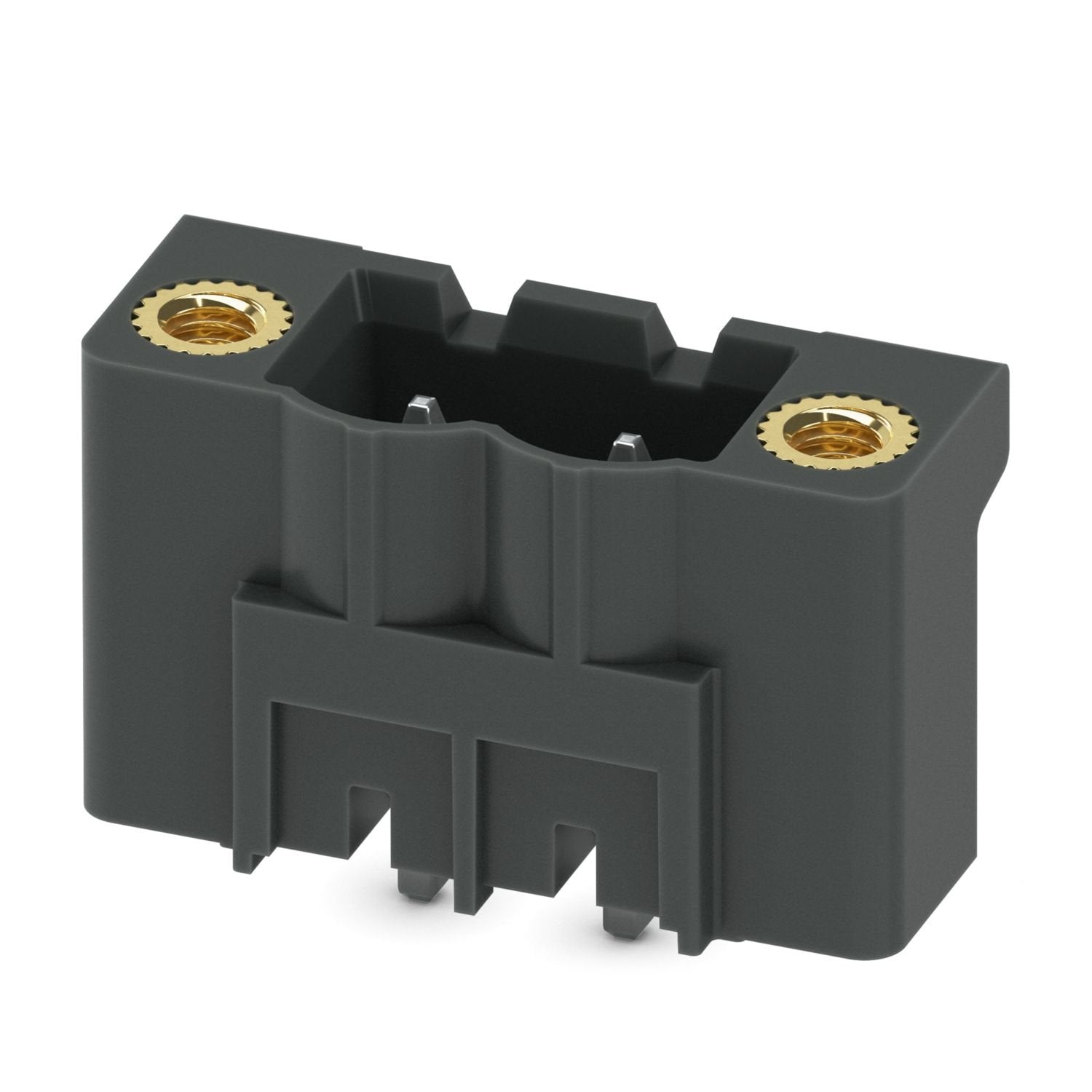 PCB headers, nominal cross section: 2.5 mm 2 , color: black, nominal current: 12 A, rated voltage (III/2): 320 V, contact surface: Sn, contact connection type: Pin, number of potentials: 2, number of rows: 1, number of positions: 2, number of connections: 2, product range: CCV 2,5/..-GF-LR, pitch: 5 mm, mounting: THR soldering / wave soldering, pin layout: Linear pinning, solder pin [P]: 2 mm, number of solder pins per potential: 1, plug-in system: COMBICON MSTB 2,5, Pin connector pattern alignment: Standar