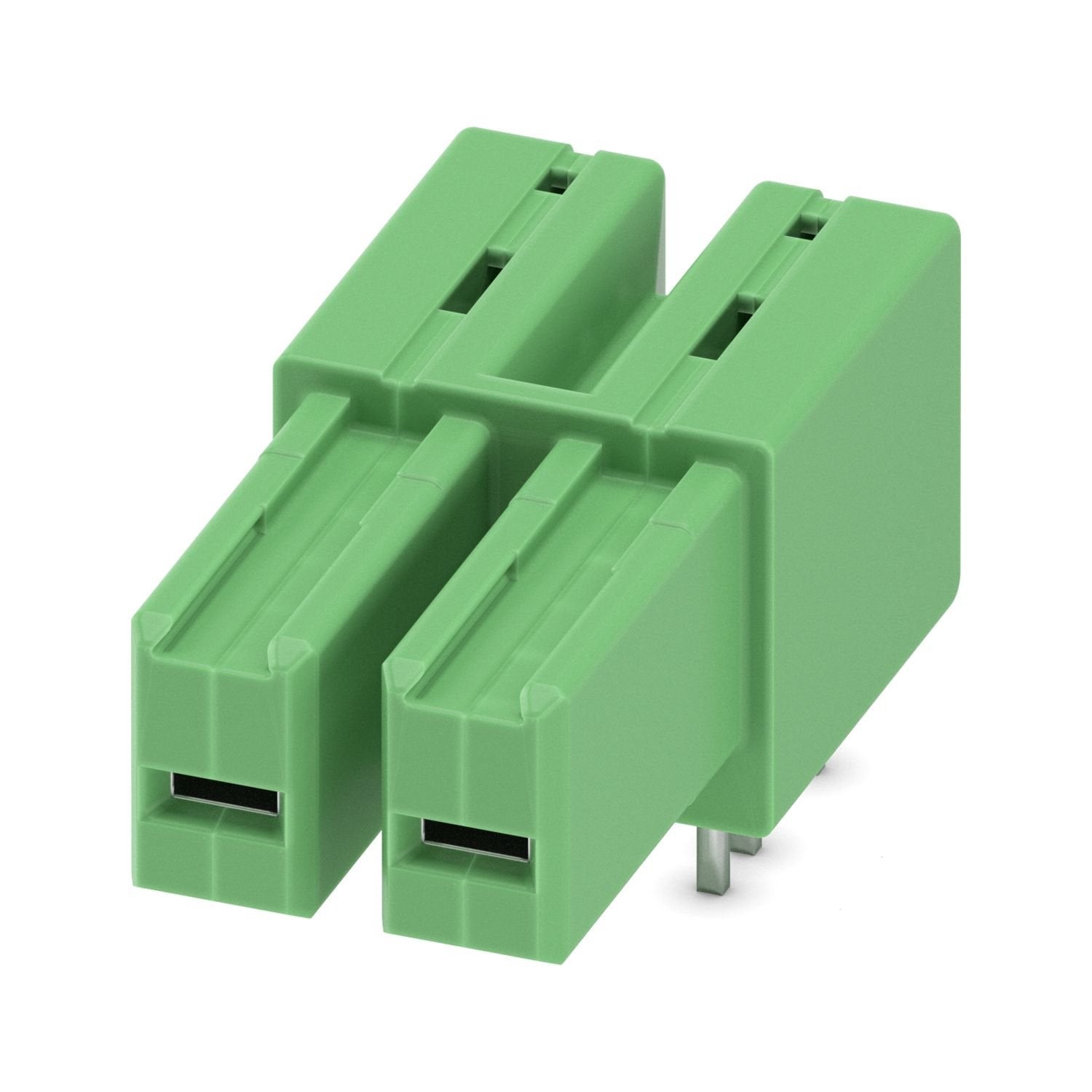 PCB headers, nominal cross section: 6 mm 2 , color: green, nominal current: 32 A, rated voltage (III/2): 630 V, contact surface: Sn, contact connection type: Socket, number of potentials: 2, number of rows: 1, number of positions: 2, number of connections: 2, product range: IPC 5/..-G, pitch: 7.62 mm, mounting: Wave soldering, pin layout: Linear pinning, solder pin [P]: 5 mm, number of solder pins per potential: 3, plug-in system: COMBICON PC 5, Pin connector pattern alignment: Standard, locking: without, m