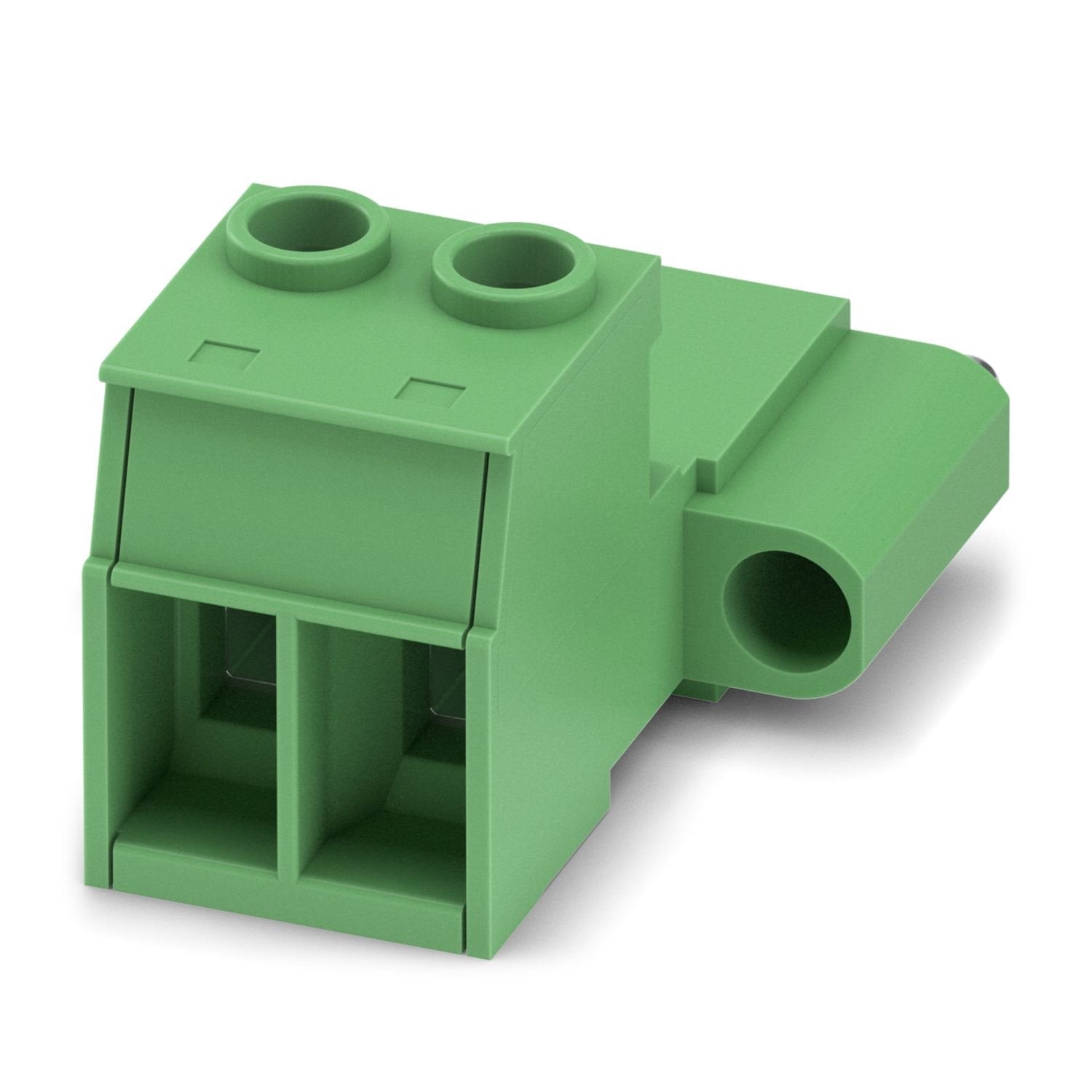 PCB connector, nominal cross section: 16 mm 2 , color: green, nominal current: 76 A, rated voltage (III/2): 1000 V, contact surface: Ag, contact connection type: Pin, number of potentials: 2, number of rows: 1, number of positions: 2, number of connections: 2, product range: IPC 16/..-STF, pitch: 10.16 mm, connection method: Screw connection with tension sleeve, screw head form: L Slotted, conductor/PCB connection direction: 0 °, locking clip: - without locking clip, plug-in system: COMBICON PC 16, locking: