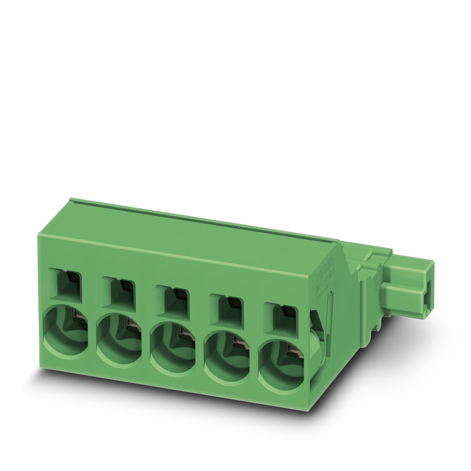 PCB connector, nominal cross section: 16 mm 2 , color: green, nominal current: 76 A, rated voltage (III/2): 1000 V, contact surface: Ag, contact connection type: Pin, number of potentials: 2, number of rows: 1, number of positions: 2, number of connections: 2, product range: ISPC 16/..-STGF, pitch: 10.16 mm, connection method: Push-in spring connection, conductor/PCB connection direction: 0 °, locking clip: - without locking clip, plug-in system: COMBICON PC 16, locking: Screw locking mechanism for cable-to