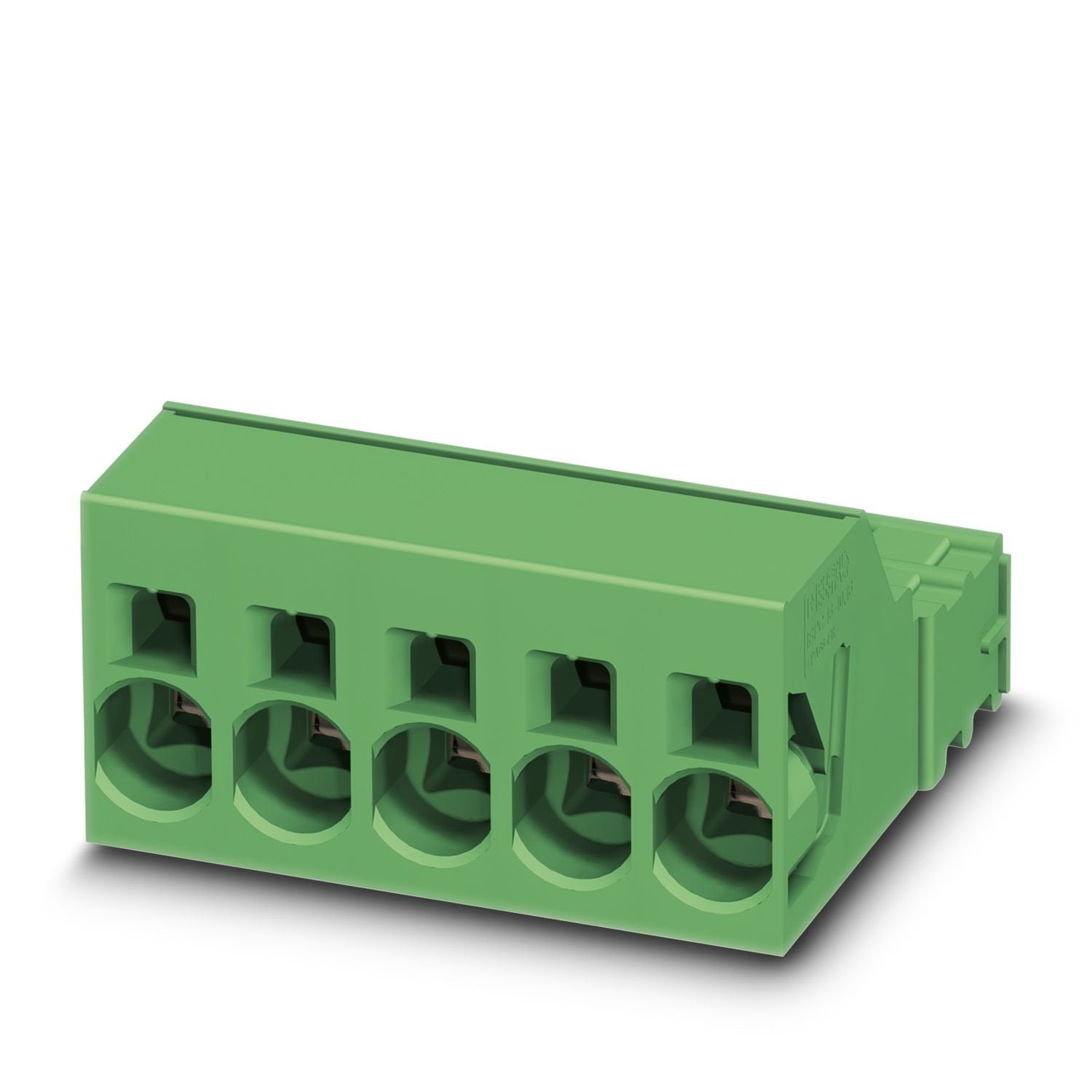PCB connector, nominal cross section: 16 mm 2 , color: green, nominal current: 76 A, rated voltage (III/2): 1000 V, contact surface: Ag, contact connection type: Pin, number of potentials: 4, number of rows: 1, number of positions: 4, number of connections: 4, product range: ISPC 16/..-ST, pitch: 10.16 mm, connection method: Push-in spring connection, conductor/PCB connection direction: 0 °, locking clip: - without locking clip, plug-in system: COMBICON PC 16, locking: without, mounting method: without, typ