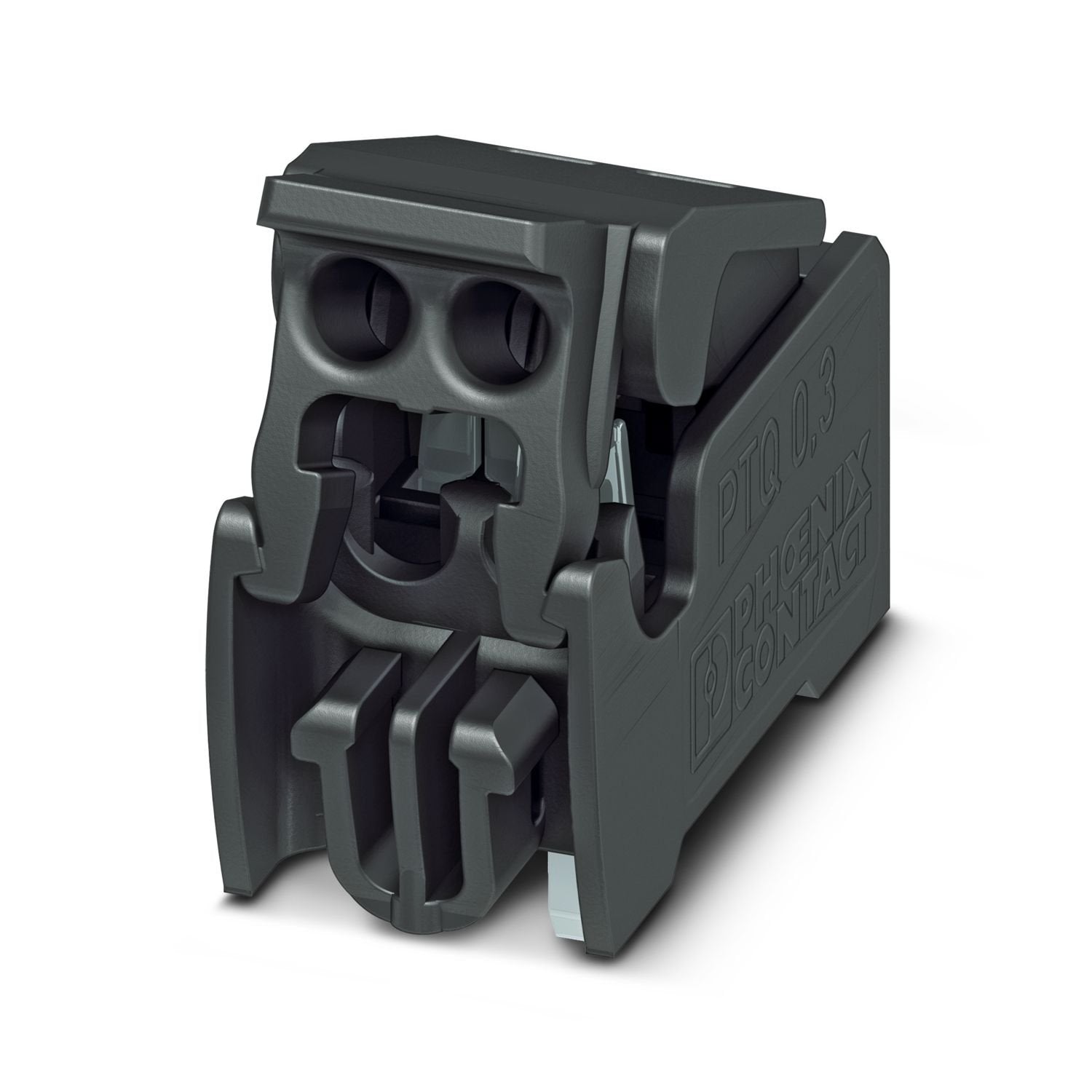 Printed circuit board terminal, nominal current: 4 A, rated voltage (III/2): 160 V, nominal cross section: 0.34 mm 2 , number of potentials: 2, number of rows: 1, number of positions per row: 2, product range: PTQ 0,3/..-THR, pitch: 2.5 mm, connection method: Displacement connection, mounting: THR soldering / wave soldering, conductor/PCB connection direction: 0 °, color: black, Pin layout: Zigzag pinning W, Solder pin [P]: 2 mm, number of solder pins per potential: 1, type of packaging: 32 mm wide tape. Su