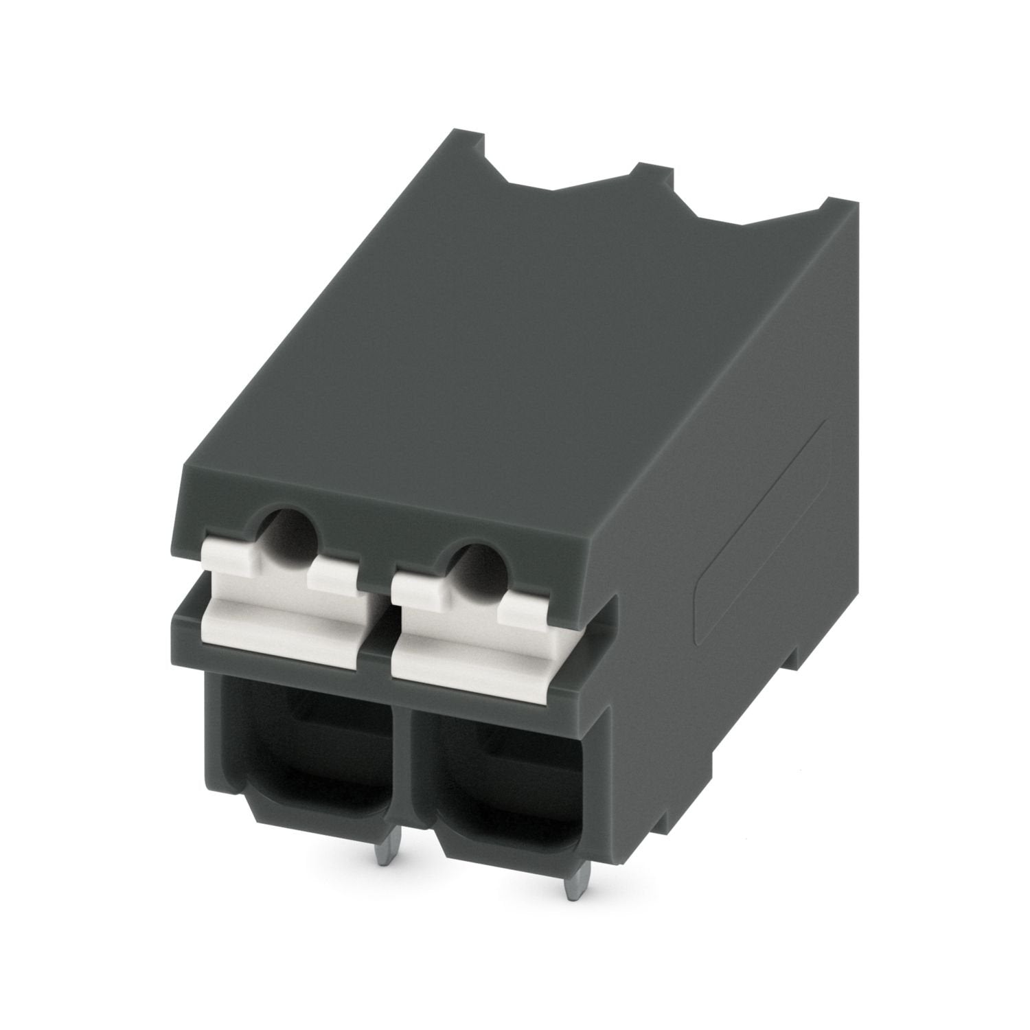 Printed circuit board terminal, nominal current: 17.5 A, rated voltage (III/2): 160 V, nominal cross section: 1.5 mm 2 , number of potentials: 2, number of rows: 1, number of positions per row: 2, product range: SPT 1,5/..-H-SMD, pitch: 3.5 mm, connection method: Push-in spring connection, mounting: SMD soldering, conductor/PCB connection direction: 0 °, color: black, Pin layout: Linear pad geometry, number of solder pins per potential: 1, type of packaging: 24 mm wide tape