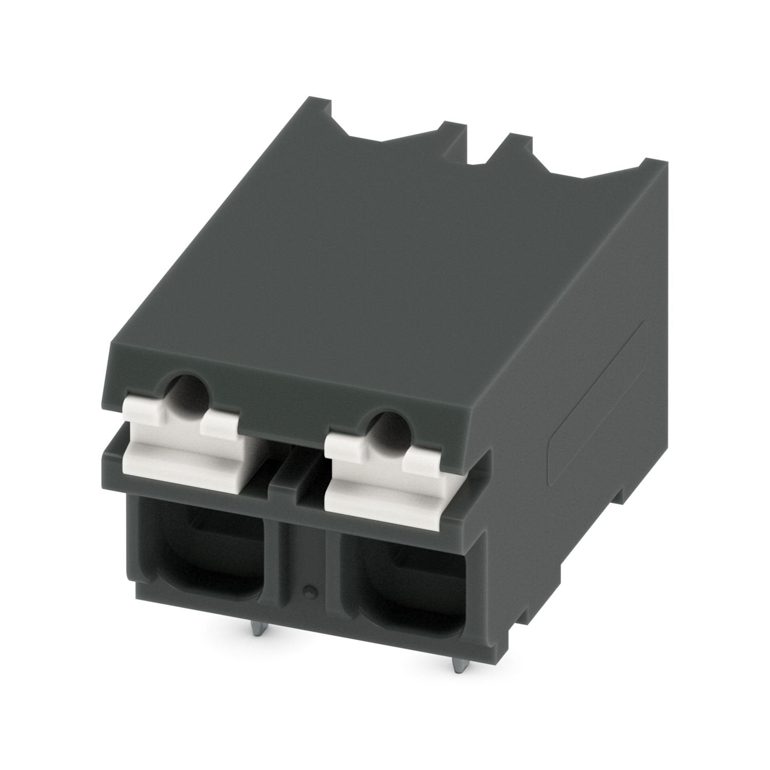 Printed circuit board terminal, nominal current: 17.5 A, rated voltage (III/2): 320 V, nominal cross section: 1.5 mm 2 , number of potentials: 2, number of rows: 1, number of positions per row: 2, product range: SPT 1,5/..-H-SMD, pitch: 5.08 mm, connection method: Push-in spring connection, mounting: SMD soldering, conductor/PCB connection direction: 0 °, color: black, Pin layout: Linear pad geometry, number of solder pins per potential: 1, type of packaging: 24 mm wide tape