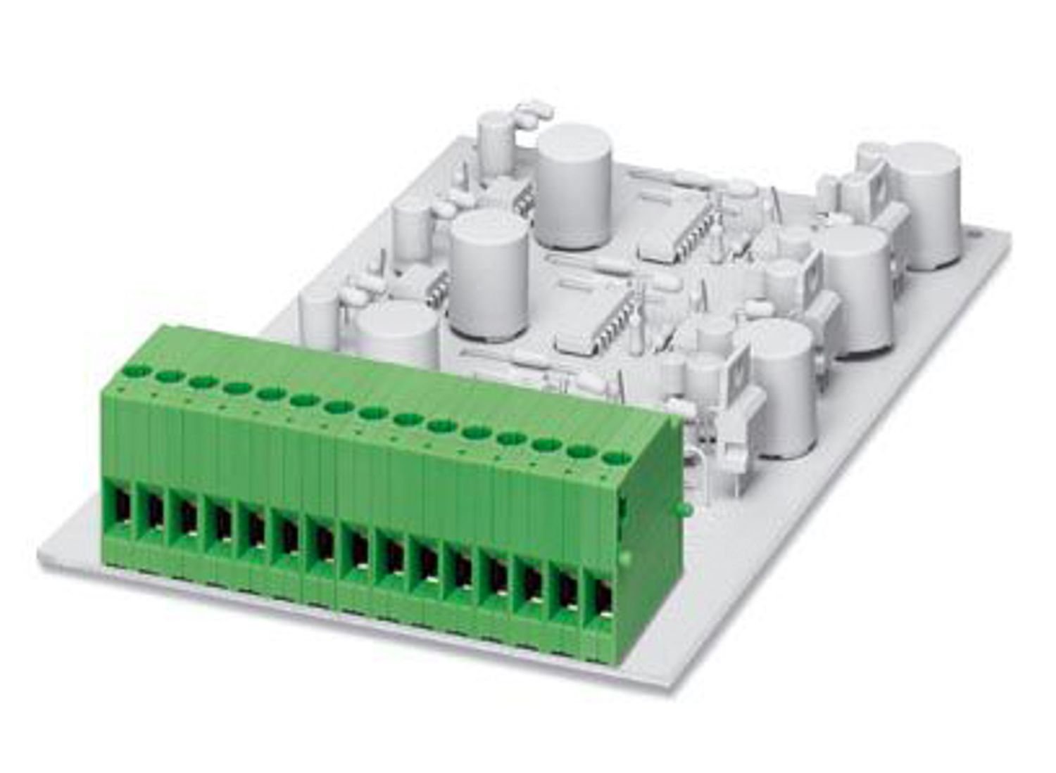 Printed circuit board terminal, nominal current: 24 A, rated voltage (III/2): 400 V, nominal cross section: 2.5 mm 2 , number of potentials: 1, number of rows: 1, number of positions per row: 1, product range: KDS 3, pitch: 5.08 mm, connection method: Screw connection with tension sleeve, screw head form: L Slotted, mounting: Wave soldering, conductor/PCB connection direction: 0 °, color: green, Pin layout: Linear pinning, Solder pin [P]: 3.5 mm, number of solder pins per potential: 2, type of packaging: pa