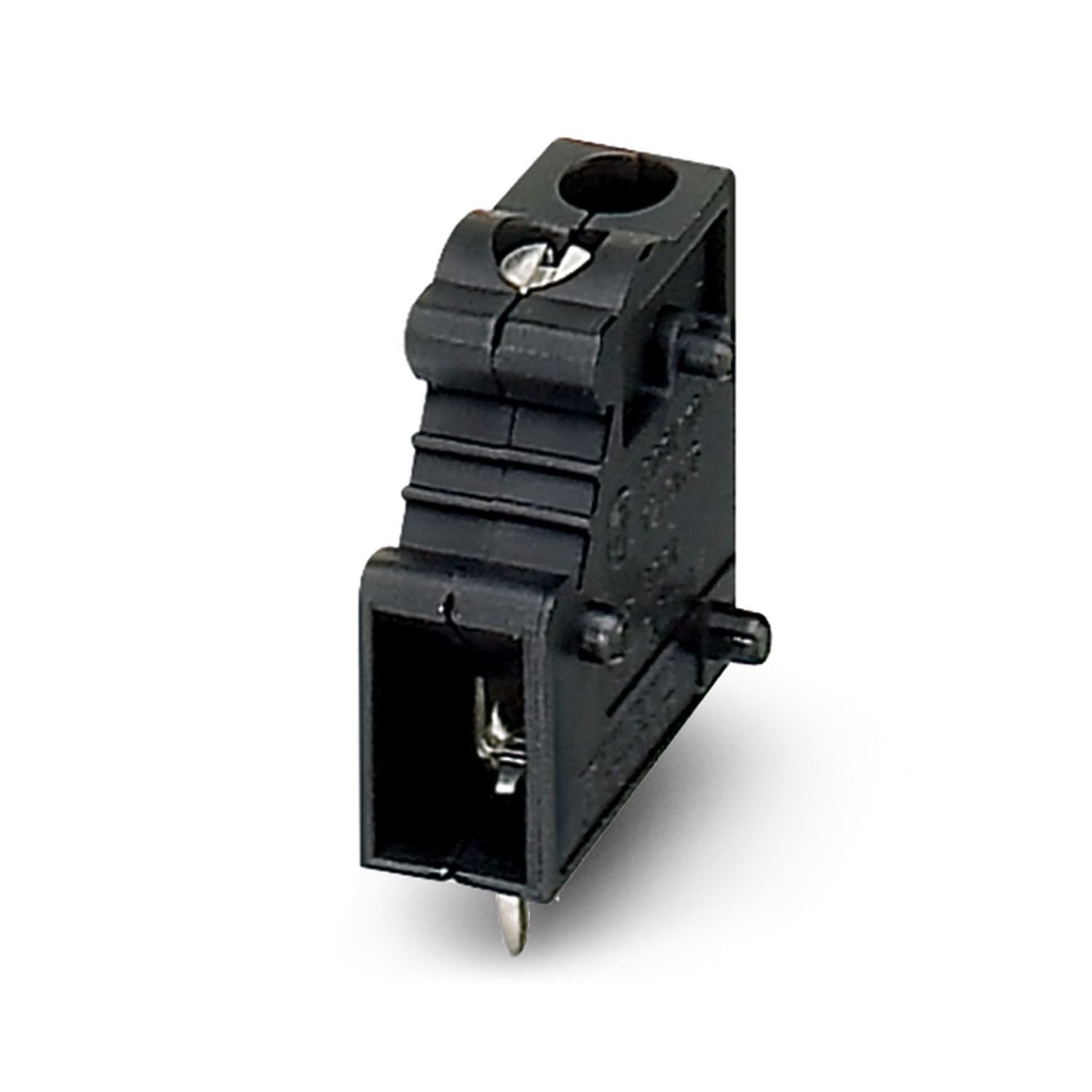 Printed circuit board terminal, nominal current: 20 A, nominal cross section: 2.5 mm 2 , number of potentials: 1, number of rows: 1, number of positions per row: 1, product range: GKDS-EX, pitch: 7.5 mm, connection method: Screw connection with tension sleeve, screw head form: L Slotted, mounting: Wave soldering, conductor/PCB connection direction: 0 °, color: black, Pin layout: Linear pinning, Solder pin [P]: 5 mm, number of solder pins per potential: 2, type of packaging: packed in cardboard. The article 