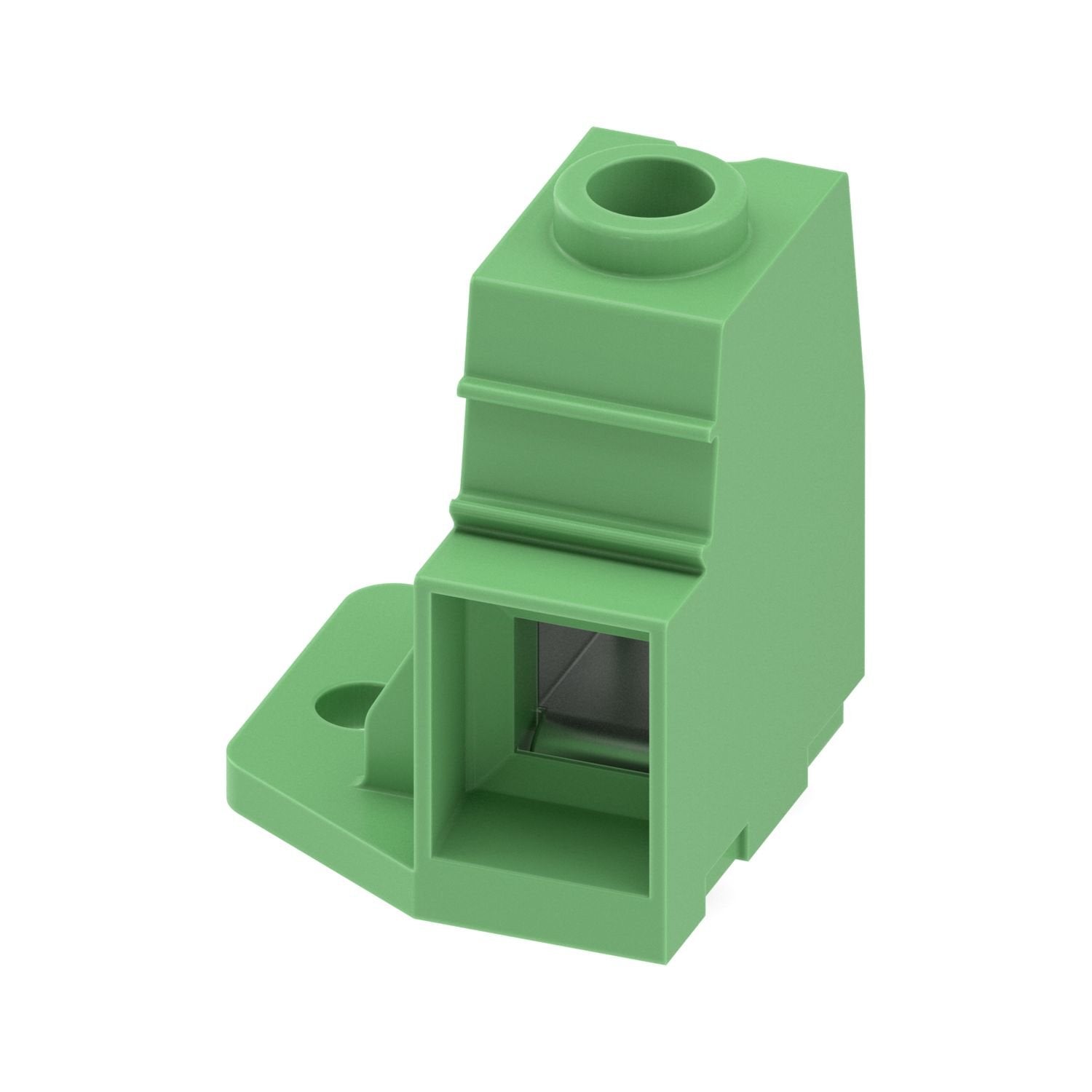 Printed circuit board terminal, nominal current: 125 A, rated voltage (III/2): 1000 V, nominal cross section: 35 mm 2 , number of potentials: 1, number of rows: 1, number of positions per row: 1, product range: MKDSP 25/..-FL, pitch: 15 mm, connection method: Screw connection with tension sleeve, screw head form: Z2L Slotted Pozidriv, mounting: Wave soldering, conductor/PCB connection direction: 0 °, color: green, Pin layout: Linear pinning, Solder pin [P]: 4.5 mm, number of solder pins per potential: 4, ty