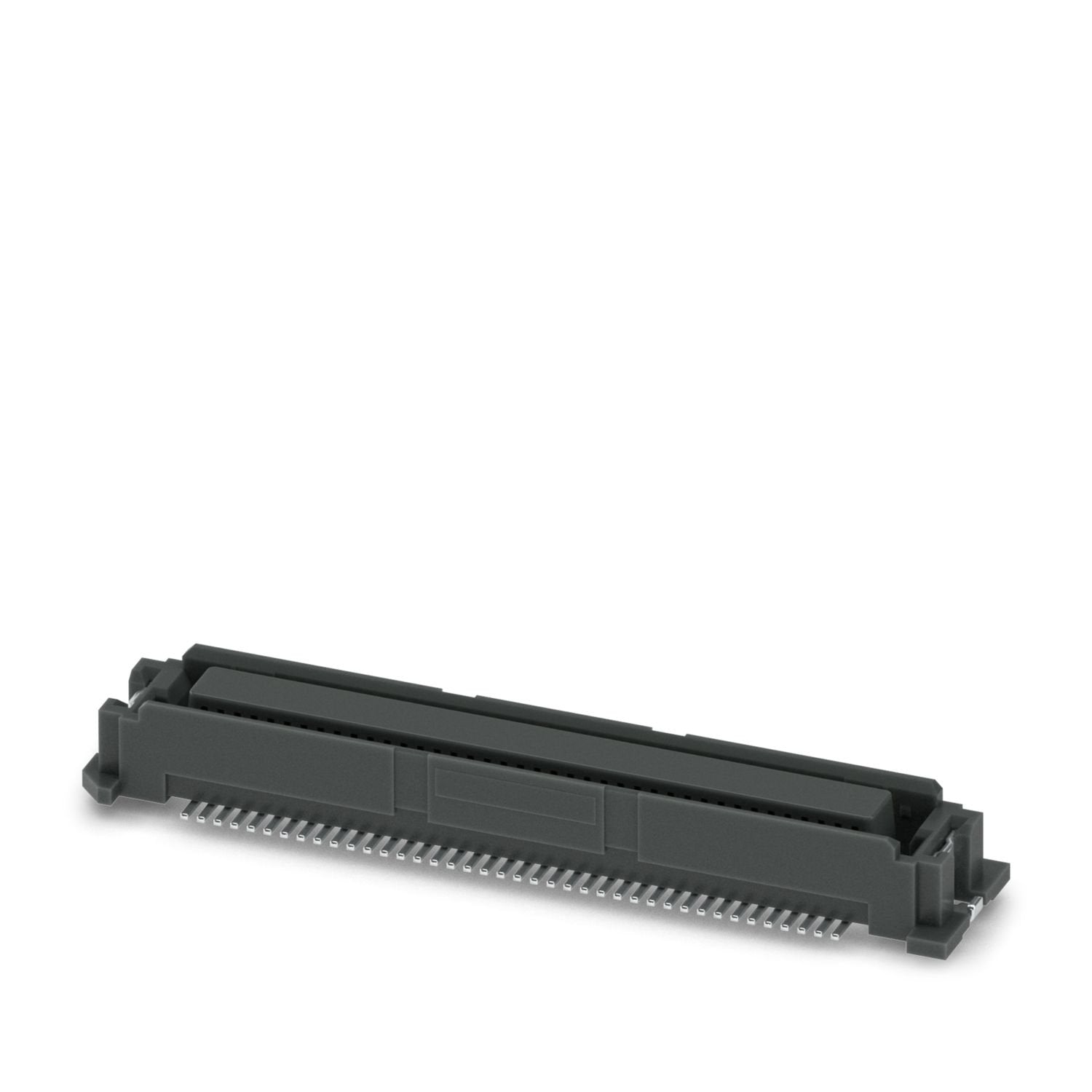 SMD female connector, nominal current: 0.5 A, test voltage: 500 V AC, number of positions: 80, pitch: 0.635 mm, color: black, contact surface: Au, contact connection type: Socket, mounting: SMD soldering
