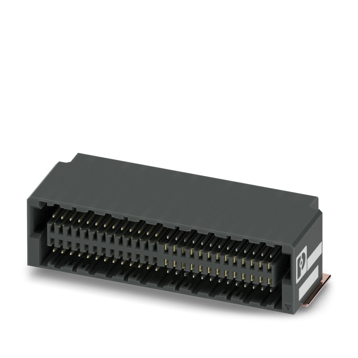 SMD female connector, nominal current: 1.7 A, test voltage: 500 V AC, number of positions: 52, pitch: 0.8 mm, color: black, contact surface: Au, contact connection type: Socket, mounting: SMD soldering