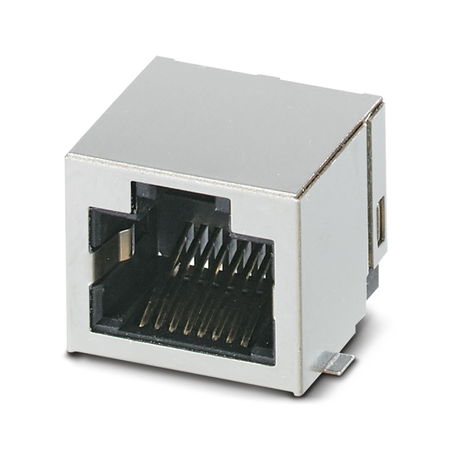 Modular RJ45 PCB connectors, design: SMD, number of positions: 8 (8P8C), 10 Gbps, SMT, degree of protection: IP20, connection method: Female, Tape and Reel