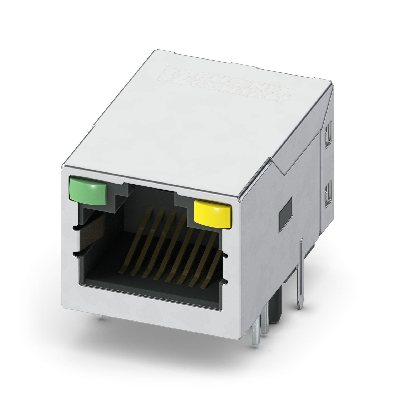 Filtered RJ45 PCB connectors, design: THD, number of positions: 8 (8P8C), 100 Mbps, degree of protection: IP20, connection method: Female, Tray