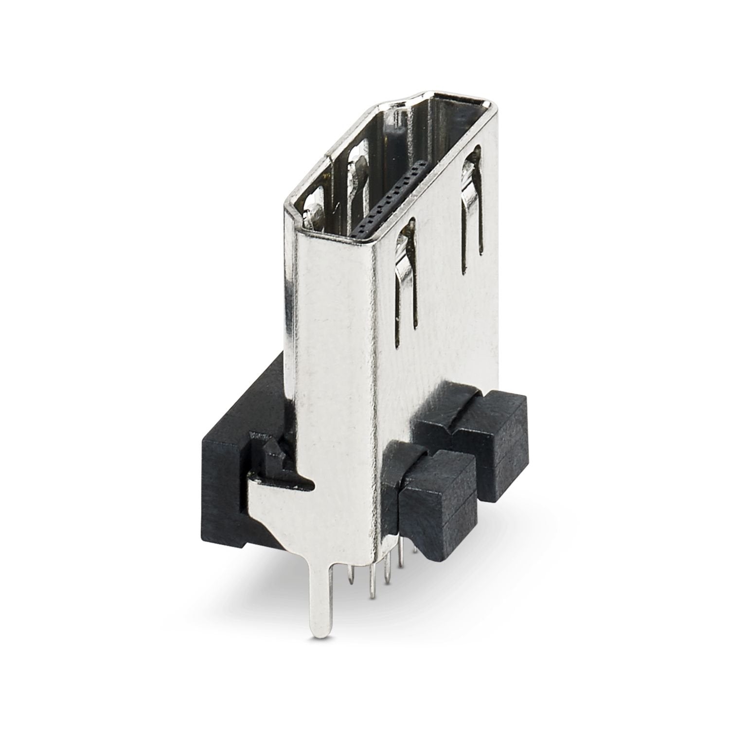 HDMI PCB connectors, design: HDMI A, number of positions: 19, 14 Gbps, SMD soldering, degree of protection: IP20, connection method: Solder connection