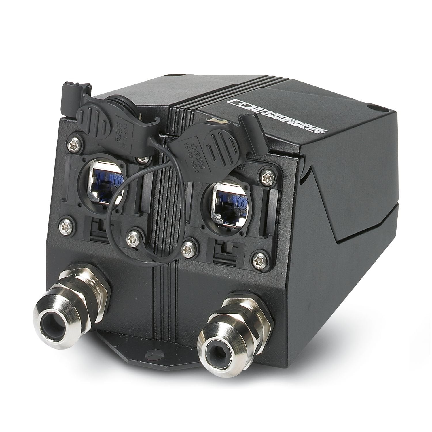 Terminal outlet, degree of protection: IP65/IP67, CAT6, material: Metal, connection method: Insulation displacement connection, color: black