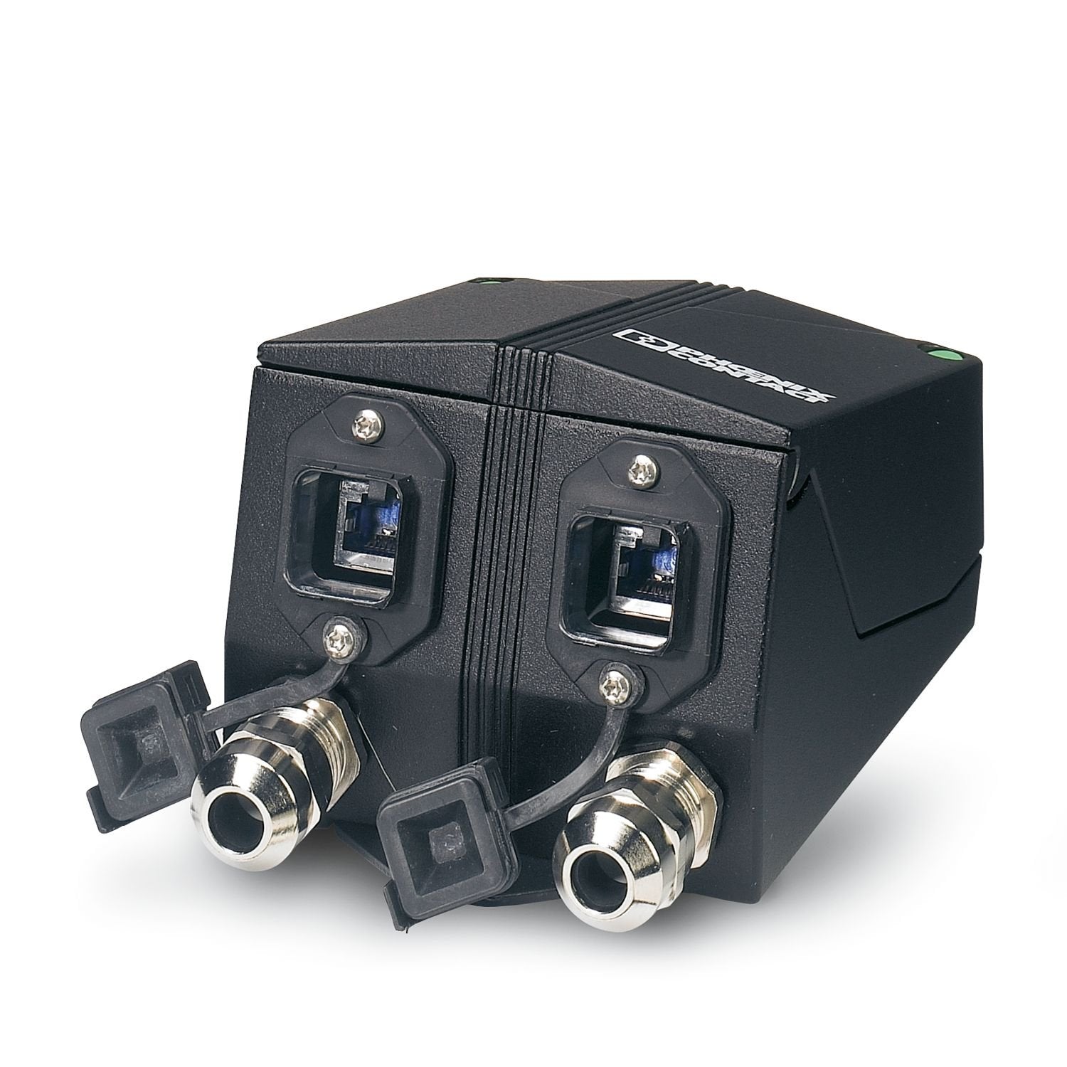 Terminal outlet, degree of protection: IP65, CAT6, material: Metal, connection method: Insulation displacement connection, color: black