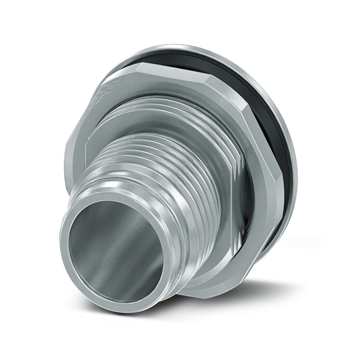 Housing screw connection, Pin, M12-Push-pull external locking, THR and wave soldering, Item is lead-free in accordance with RoHS II without Exemption 6c (Pb < 0.1 %)