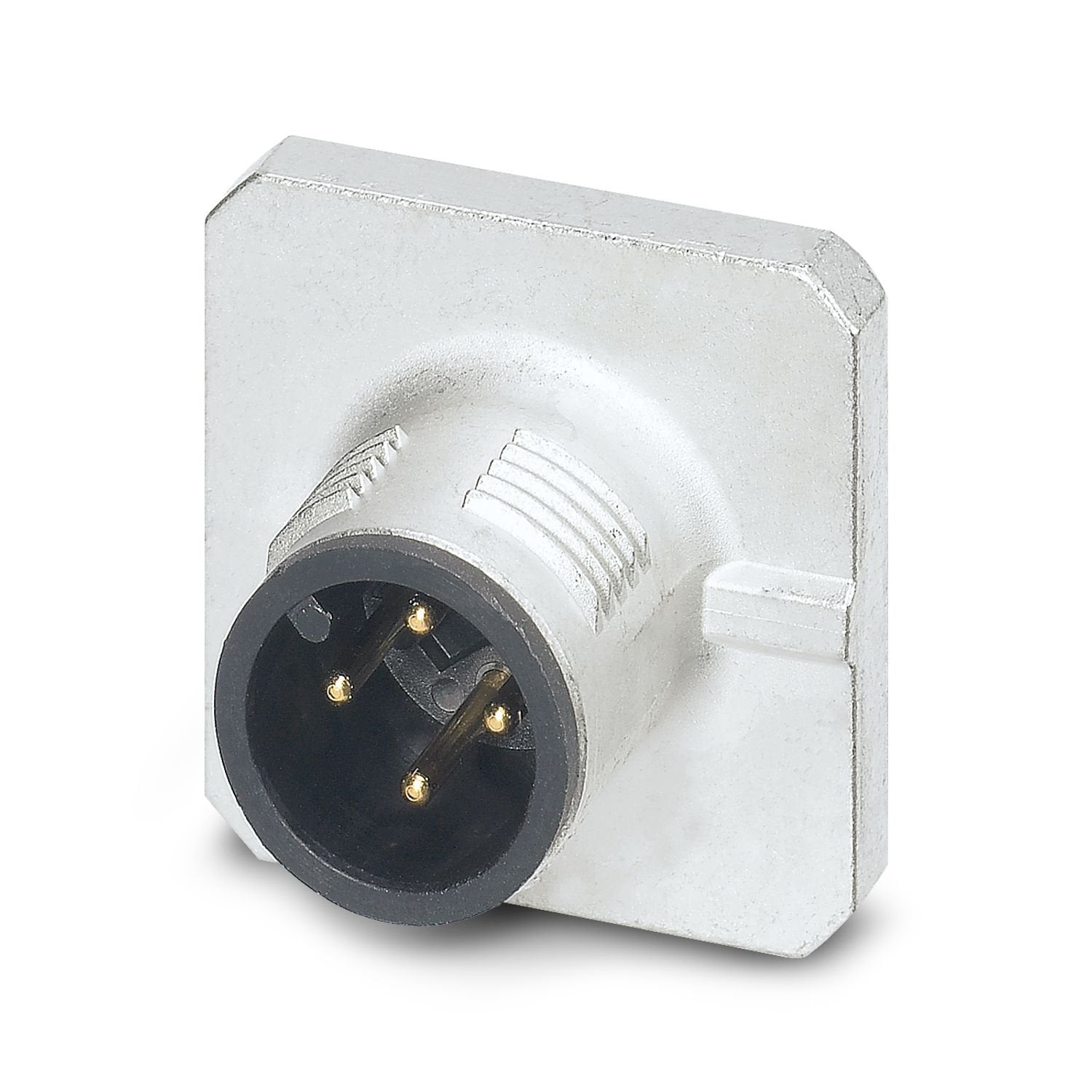 Device connector front mounting, Universal, 4-position, Pin, straight, M12-SPEEDCON, A-coding, Wave soldering, 0.34 mm 2 , this item is expected to be lead-free from Q4 2025 in accordance with RoHS II without exception 6c (Pb < 0.1%), a lead-free alternative is possible on request in advance