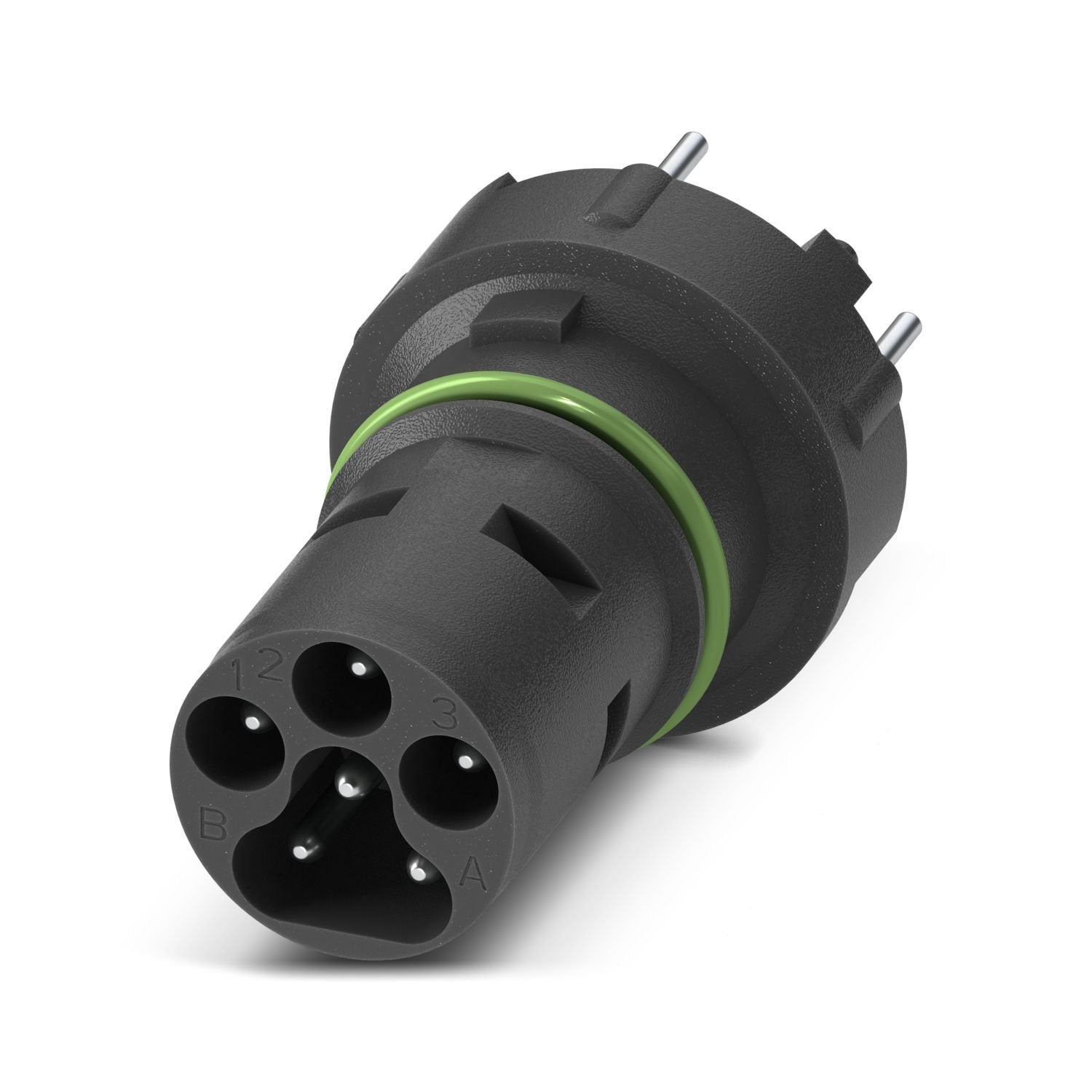 Contact carrier, 6-position, Pin, straight, S15, THR reflow/THT wave