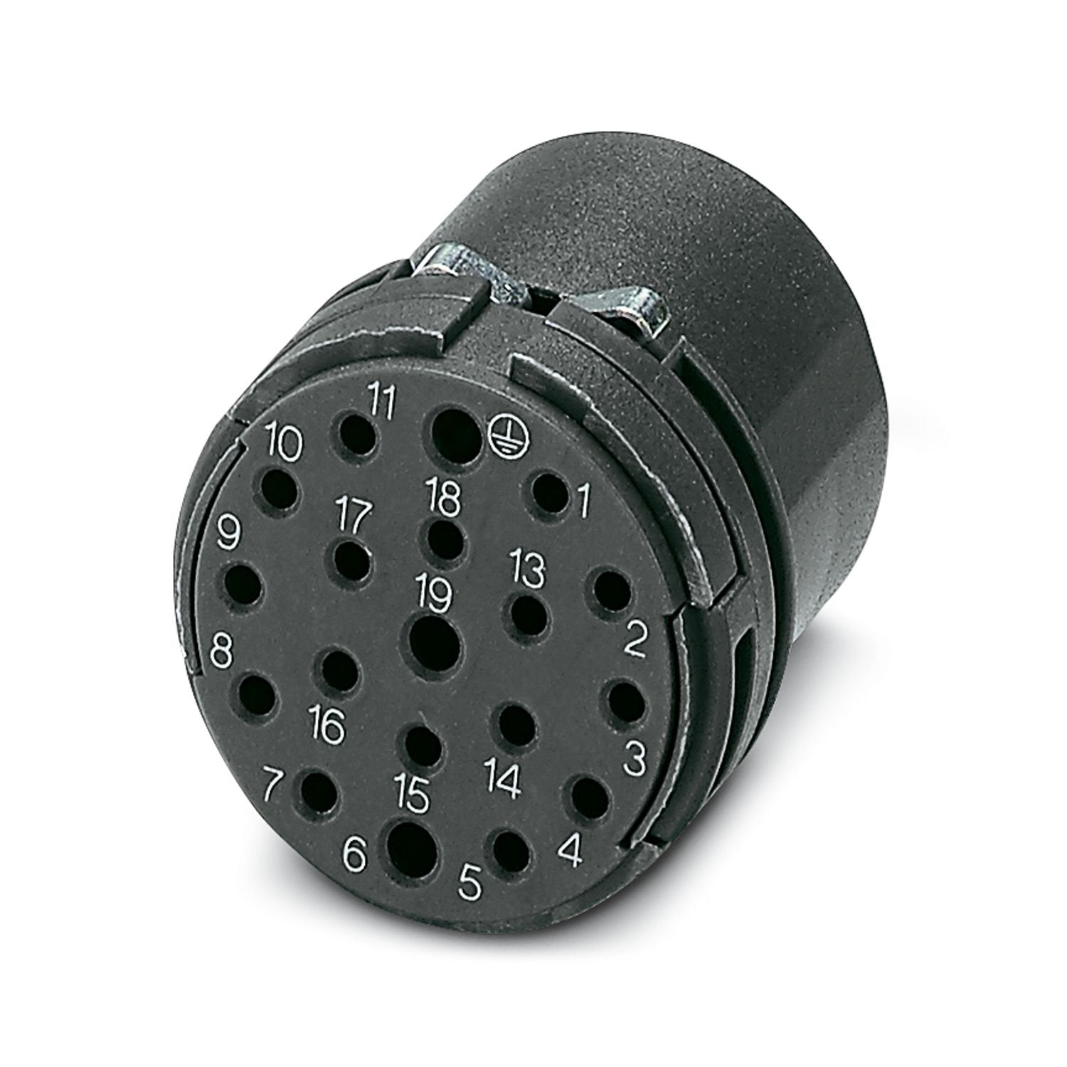 Contact insert, M23, number of positions: 16+2+PE, contact connection type: Pin, Crimp connection, series: M23 PRO