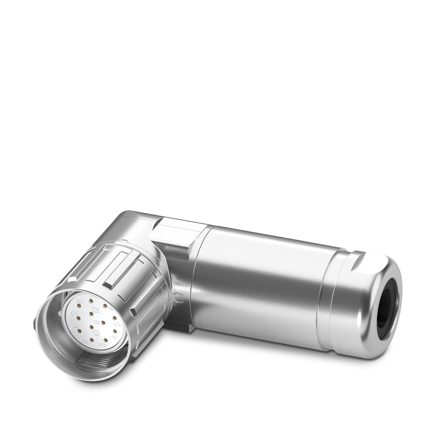 M23, Cable connector, series: CA, angled, shielded: yes, SPEEDCON, No. of pos.: 12, Direction of rotation: Standard, contact connection type: Socket, Crimp connection, cable diameter range: 3 mm ... 14.5 mm, coding: N. This product is in the process of being discontinued. This product must no longer be considered for new projects. Please contact your sales representative for alternatives.