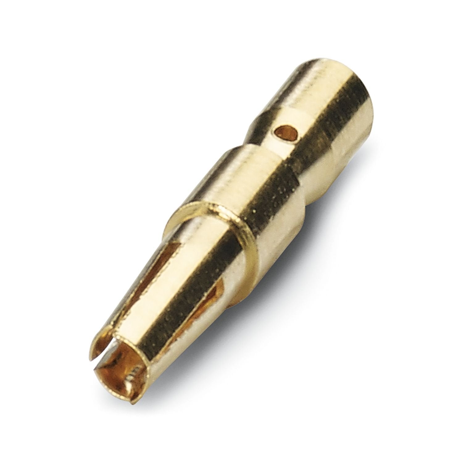 Crimp contact, Socket, turned, contact diameter: 1.5 mm, connection cross section: 0.5 mm 2 ... 1 mm 2 , contact material: CuZn, Alternative product in accordance with RoHS II without Exemption 6c (Pb < 0.1 %) item no.: 1244969