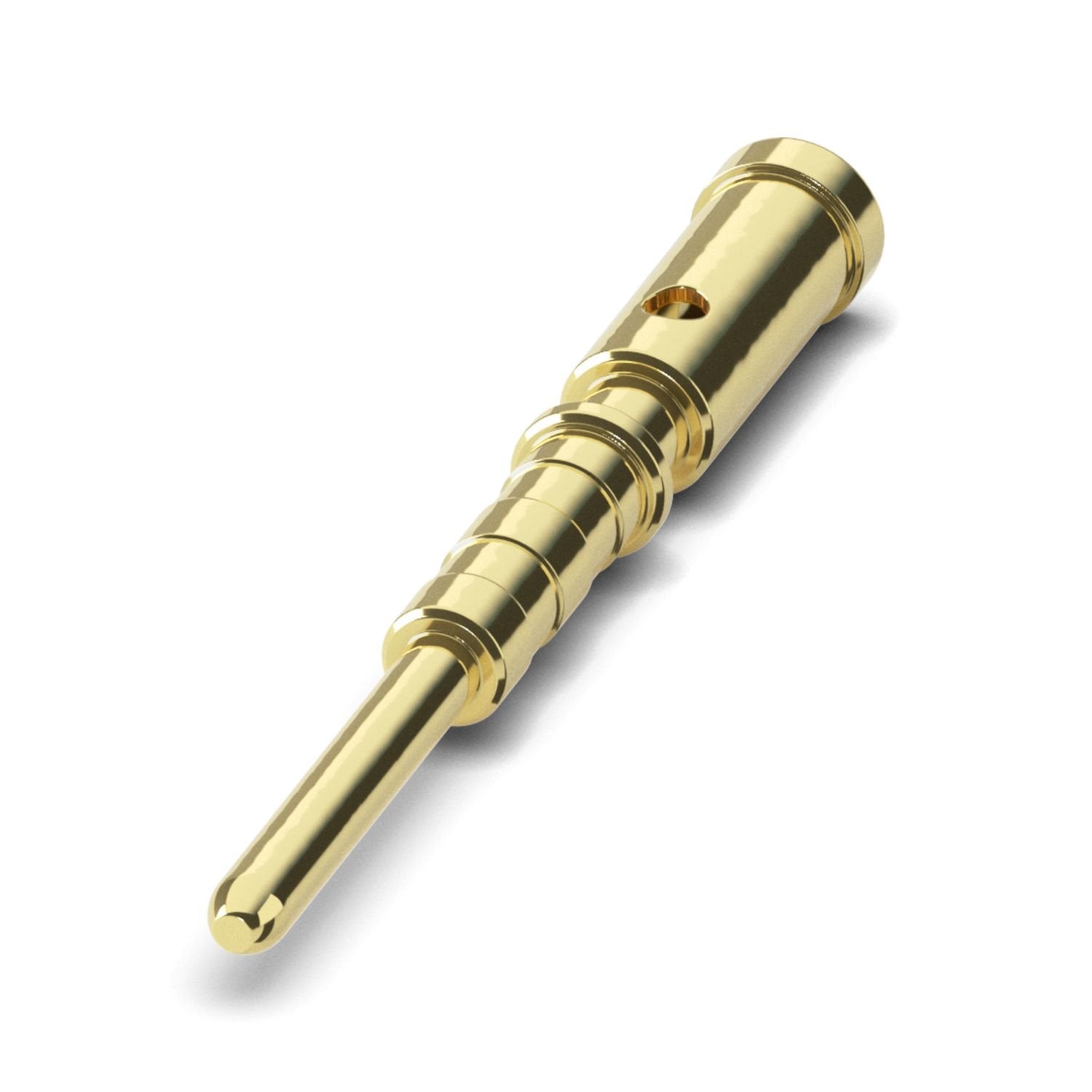 Crimp contact, Pin, turned, contact diameter: 1 mm, connection cross section: 0.06 mm 2 ... 1 mm 2 , contact material: CuZn