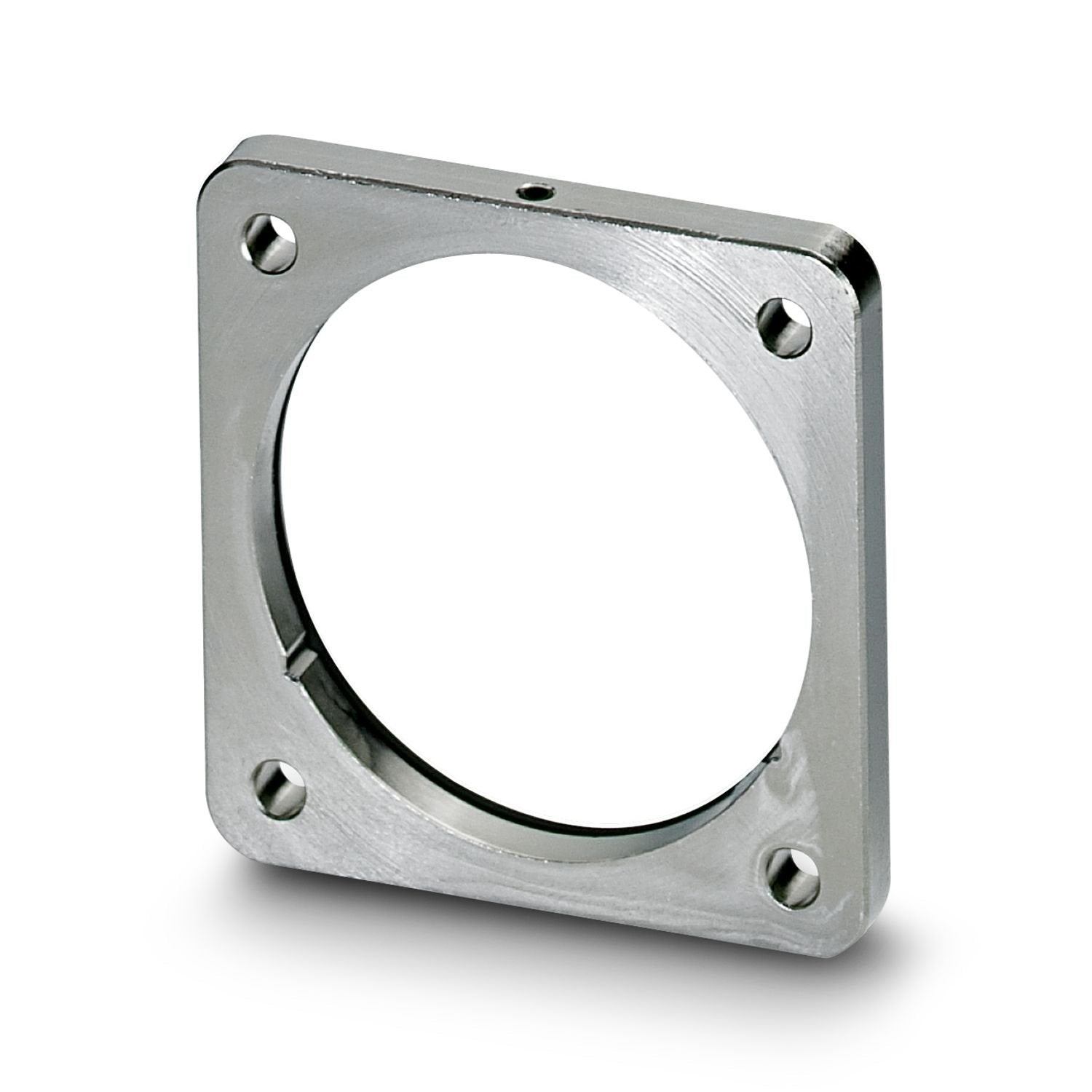 Square mounting flange with O-ring, Axial O-ring, series: SM, this item is expected to be lead-free from Q2 2026 in accordance with RoHS II without exception 6c (Pb < 0.1%), a lead-free alternative is possible on request in advance