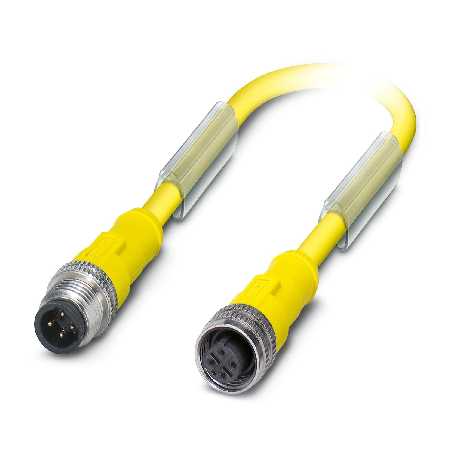 Sensor/actuator cable, 4-position, Plug straight 1/2"-20UNF, coding: C, on Socket straight 1/2"-20UNF, coding: C, cable length: Free input (0.2 ... 40.0 m)