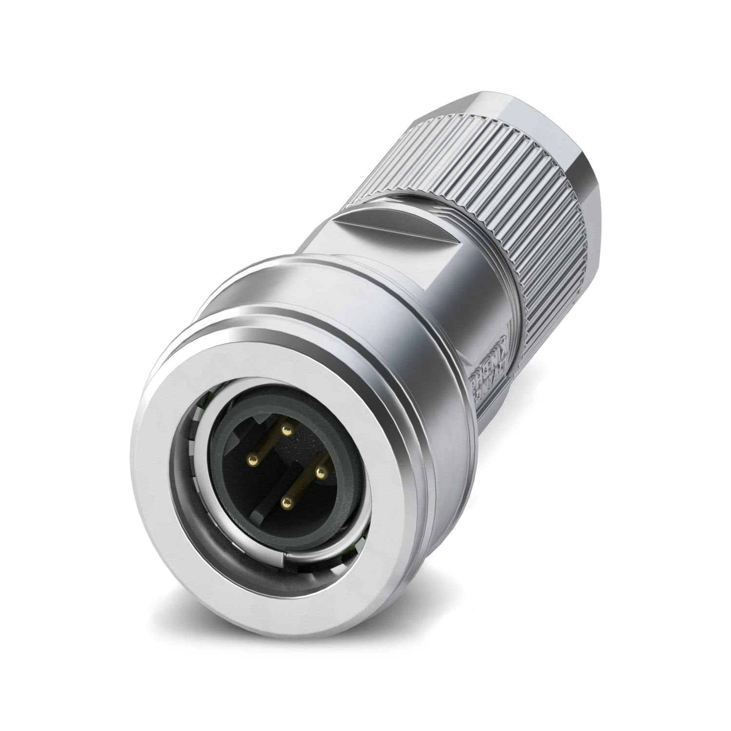 Data connector, PROFINET CAT5 (100 Mbps), 4-position, shielded, Plug straight M12 Push-pull external locking, coding: D, Crimp connection, knurl material: PA 6.6, external cable diameter 4.5 mm ... 7.5 mm, without crimp contacts
