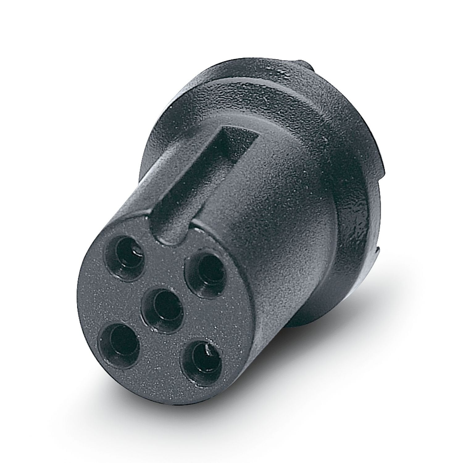 Sensor/actuator flush-type socket, 5-pos., M12 contact carrier, A-coded, with straight solder connection