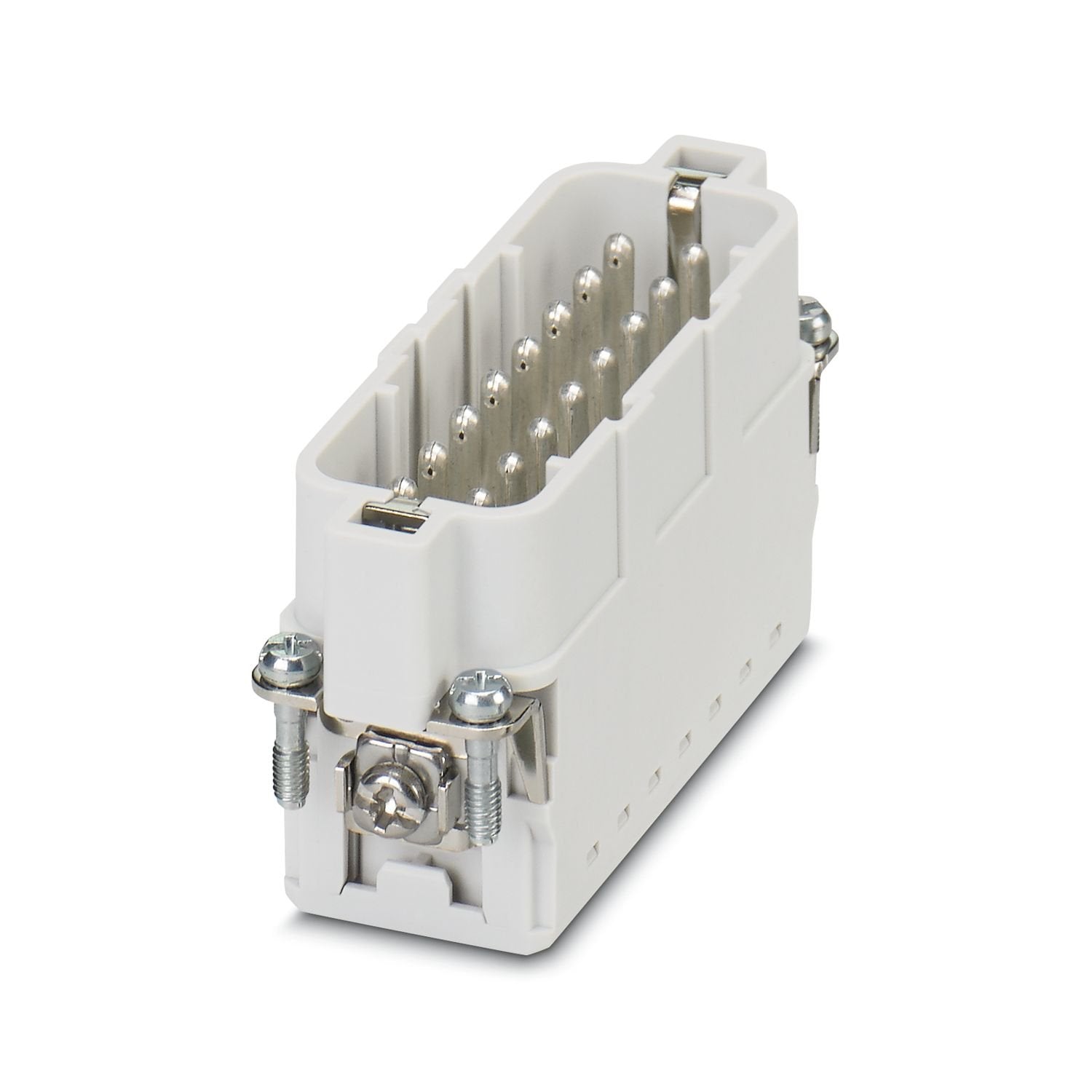 Contact insert, number of positions: 16+PE, size: D25, number of connections per position: 1, Pin, Push-in connection, 250 V, 16 A, 0.14 mm 2 ... 2.5 mm 2