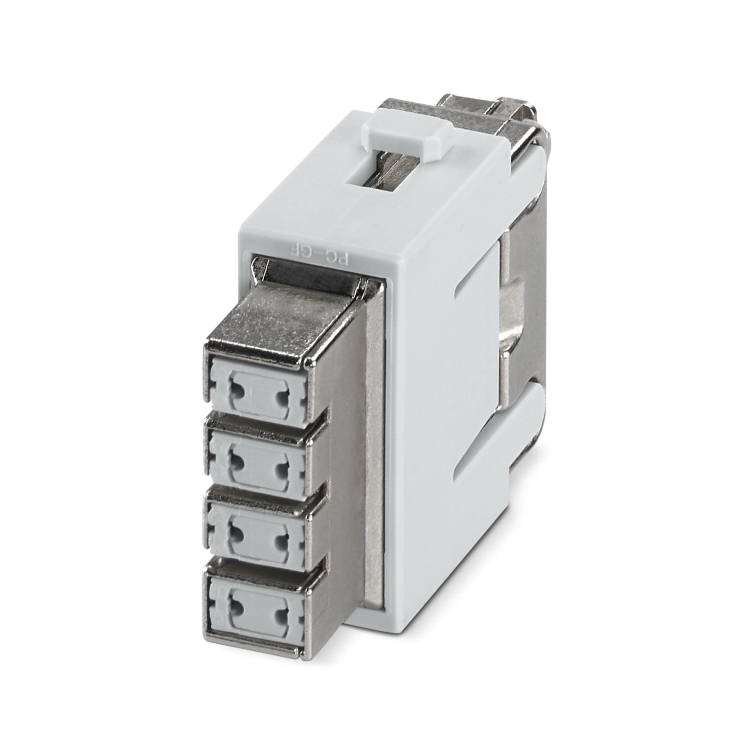 Contact insert module, number of positions: 8, Socket, Crimp connection, 48 V, 5 A, 0.08 mm 2 ... 0.5 mm 2 , external cable diameter:5 mm ... 7 mm, application: Data, without crimp contacts