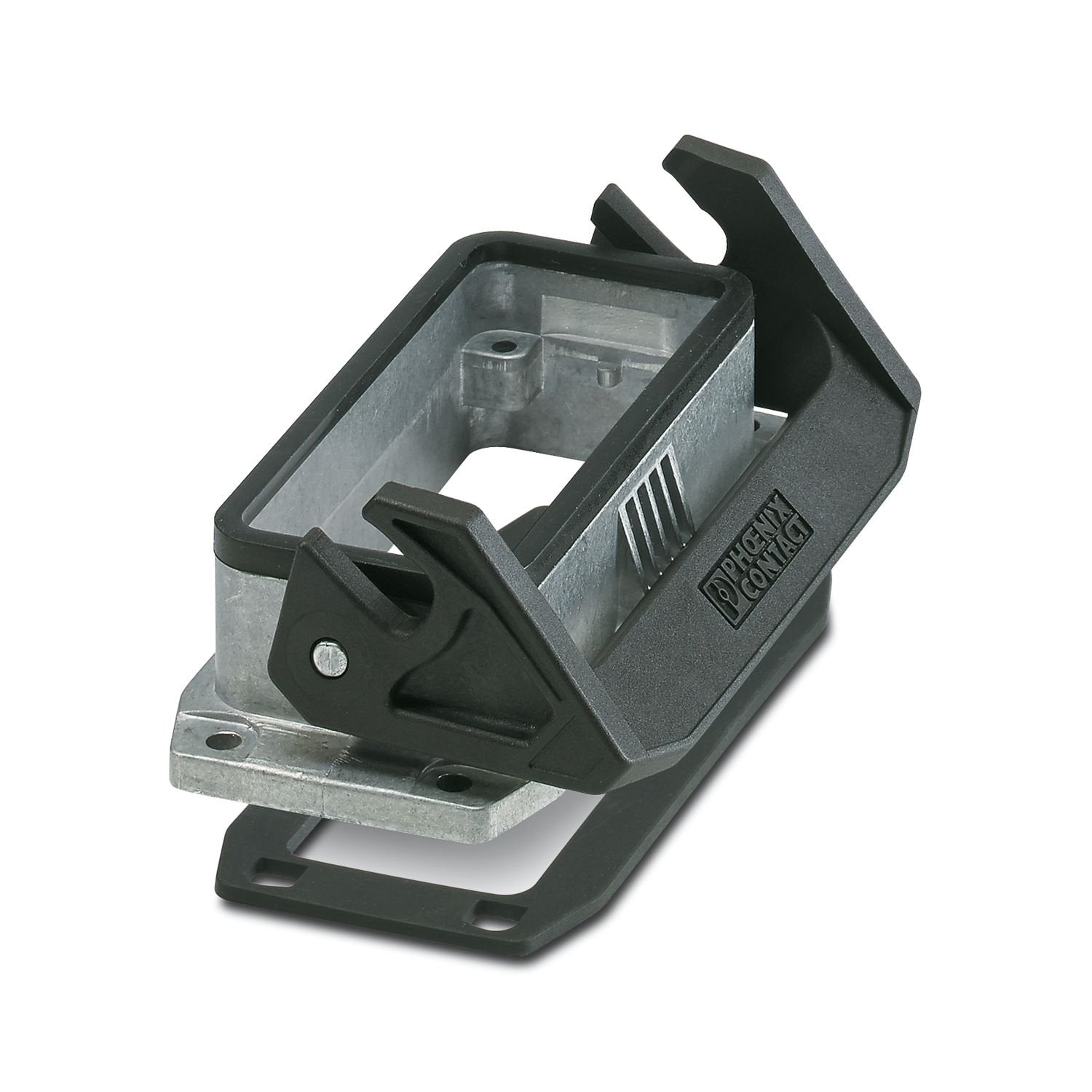 Panel mounting base B16, with single locking latch, material: Die-cast aluminum, salt water resistant, height: 30.5 mm, cable gland: none, Standard, with flat gasket