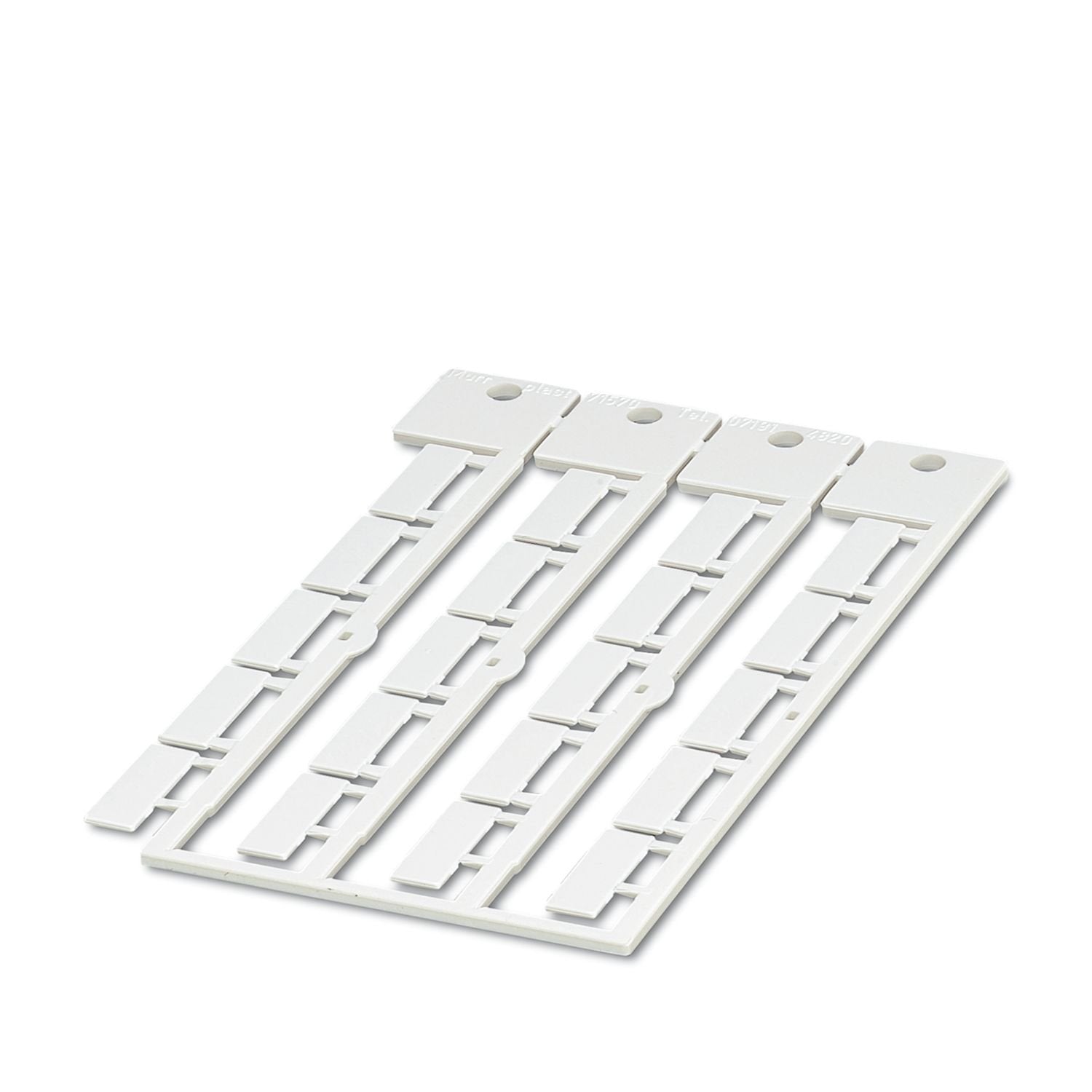 Marker label, plastic, plate with 20 labels