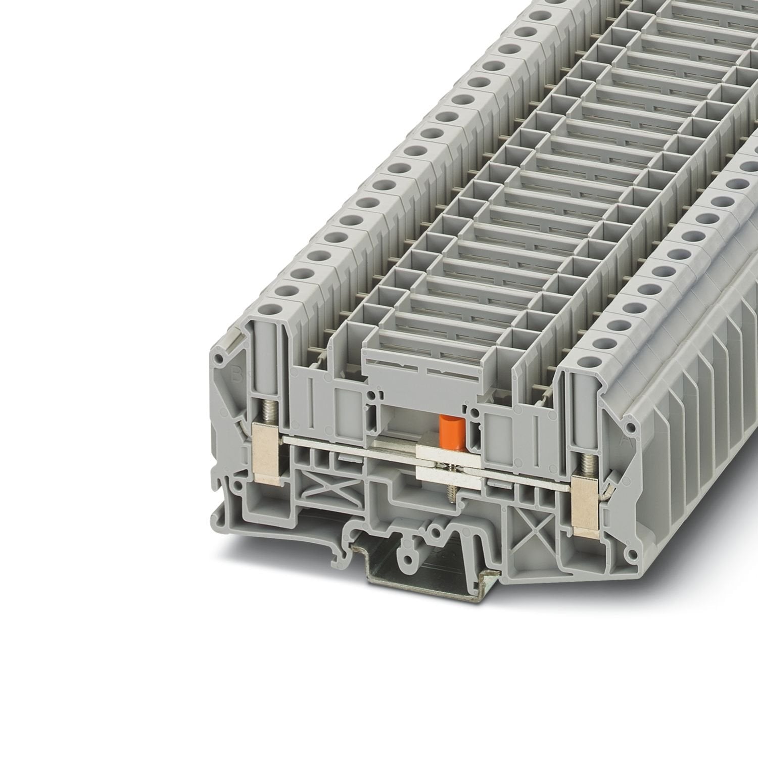 Disconnect terminal block, nom. voltage: 1000 V, nominal current: 41 A, connection method: Screw connection, Rated cross section: 6 mm 2 , cross section: 0.2 mm 2 - 10 mm 2 , mounting type: NS 35/7,5, NS 35/15, NS 32, color: gray