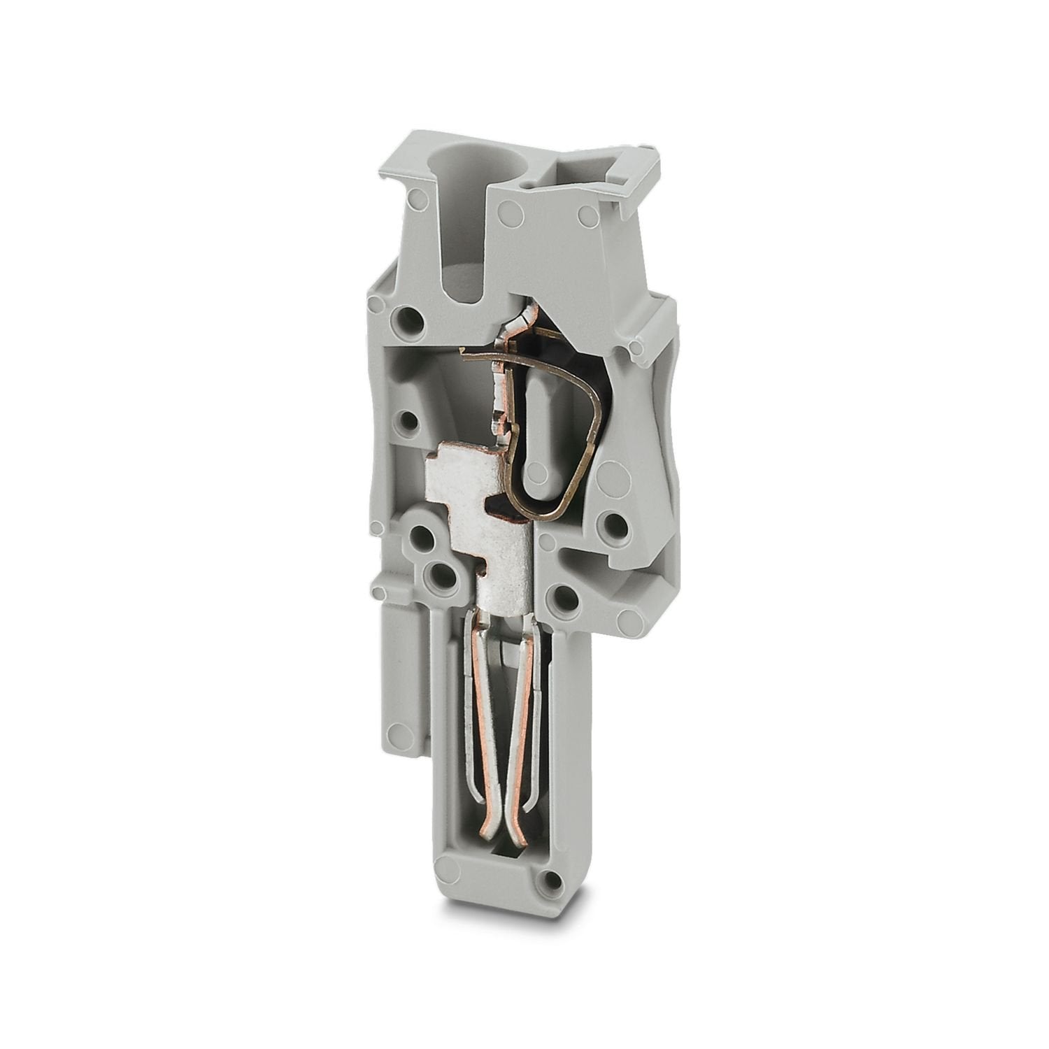 Plug, nom. voltage: 500 V, nominal current: 24 A, number of positions: 1, connection method: Spring-cage connection, Rated cross section: 2.5 mm 2 , cross section: 0.08 mm 2 - 4 mm 2 , color: gray