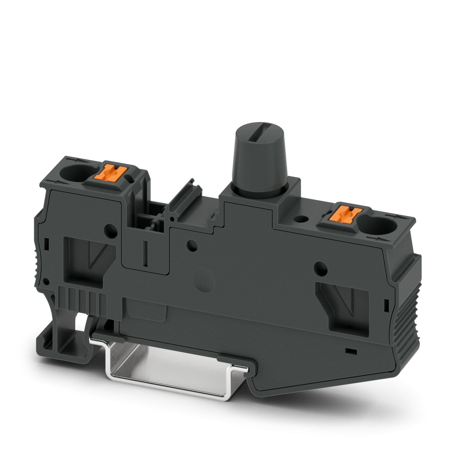 Fuse modular terminal block, fuse type: Glass / ceramics / ..., fuse type: G / 5 x 20, nom. voltage: 1000 V, nominal current: 10 A, connection method: Push-in connection, Rated cross section: 6 mm 2 , cross section: 0.5 mm 2 - 10 mm 2 , mounting type: NS 35/7,5, NS 35/15, color: black